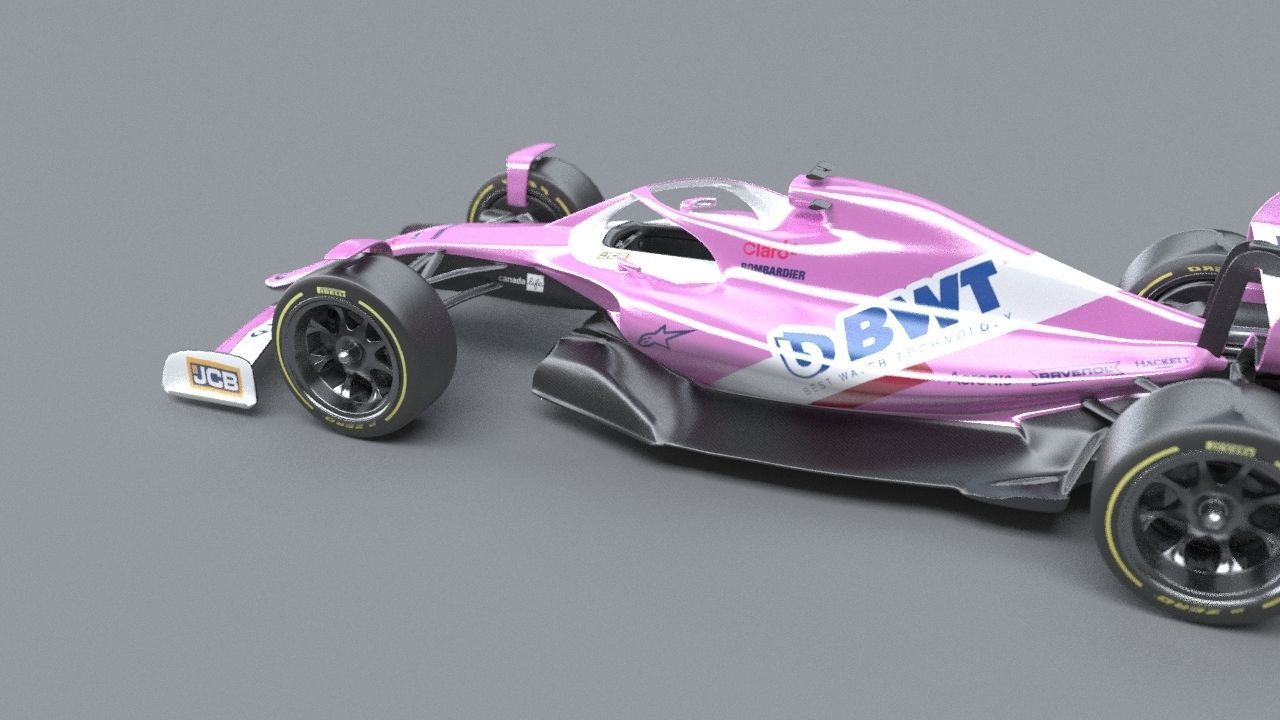 BWT Racing Point Formula One Team concept 2021-2023 Low-poly 3D model_16