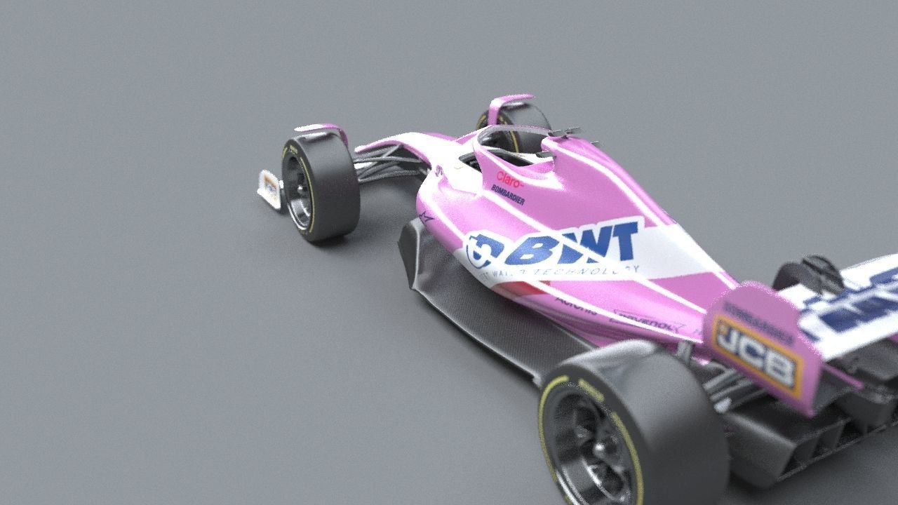 BWT Racing Point Formula One Team concept 2021-2023 Low-poly 3D model_25