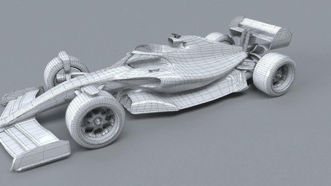 BWT Racing Point Formula One Team concept 2021-2023 Low-poly 3D model_35