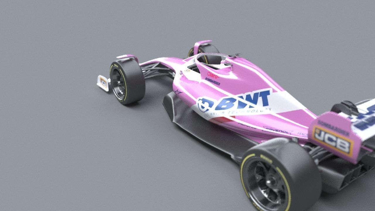 BWT Racing Point Formula One Team concept 2021-2023 Low-poly 3D model_23