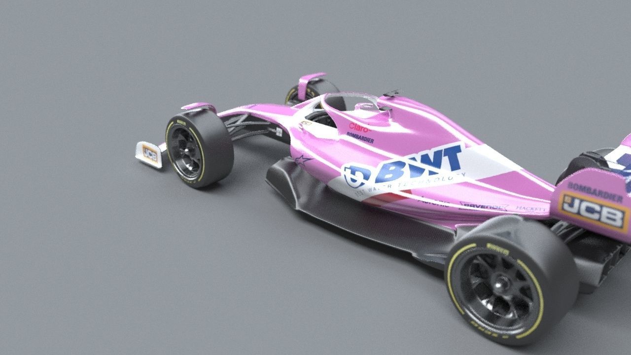 BWT Racing Point Formula One Team concept 2021-2023 Low-poly 3D model_24