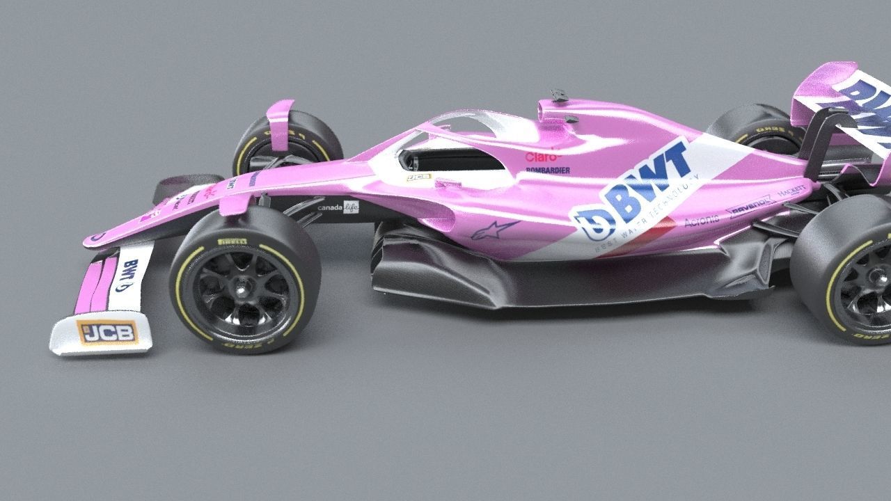 BWT Racing Point Formula One Team concept 2021-2023 Low-poly 3D model_12