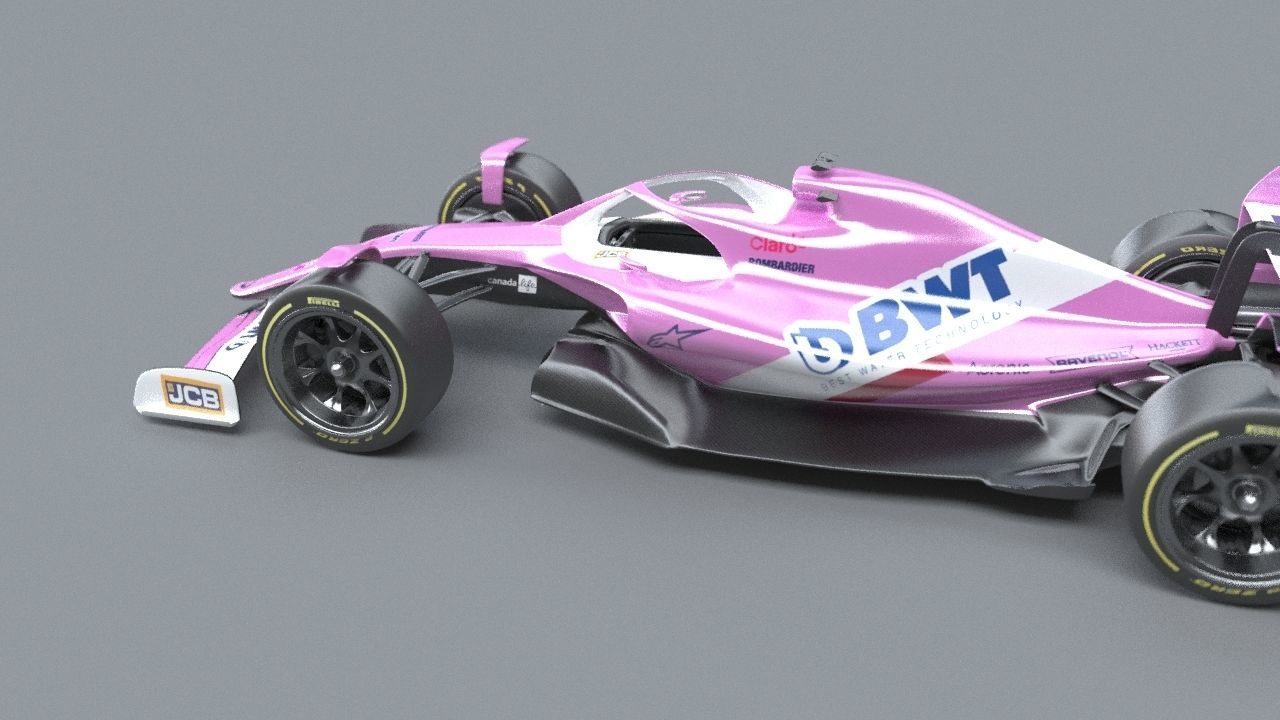 BWT Racing Point Formula One Team concept 2021-2023 Low-poly 3D model_15
