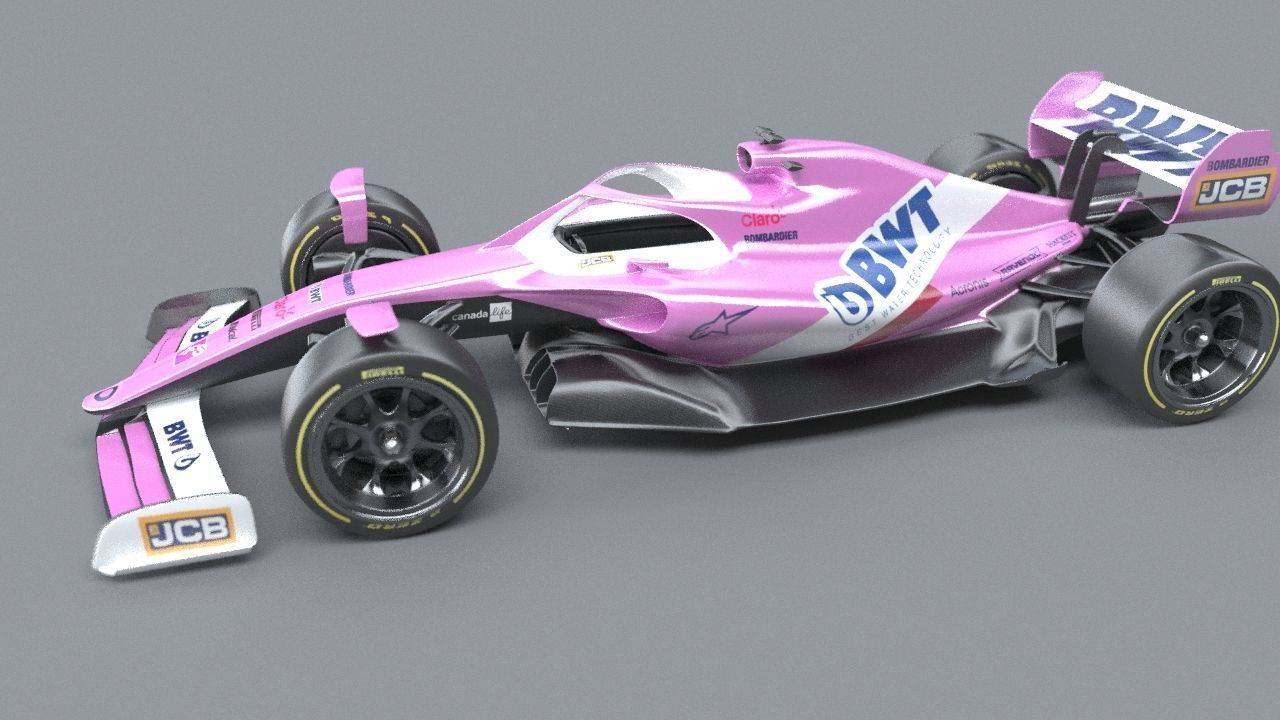 BWT Racing Point Formula One Team concept 2021-2023 Low-poly 3D model_10