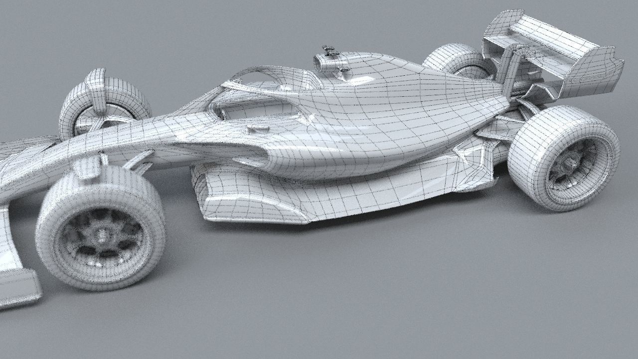 BWT Racing Point Formula One Team concept 2021-2023 Low-poly 3D model_39