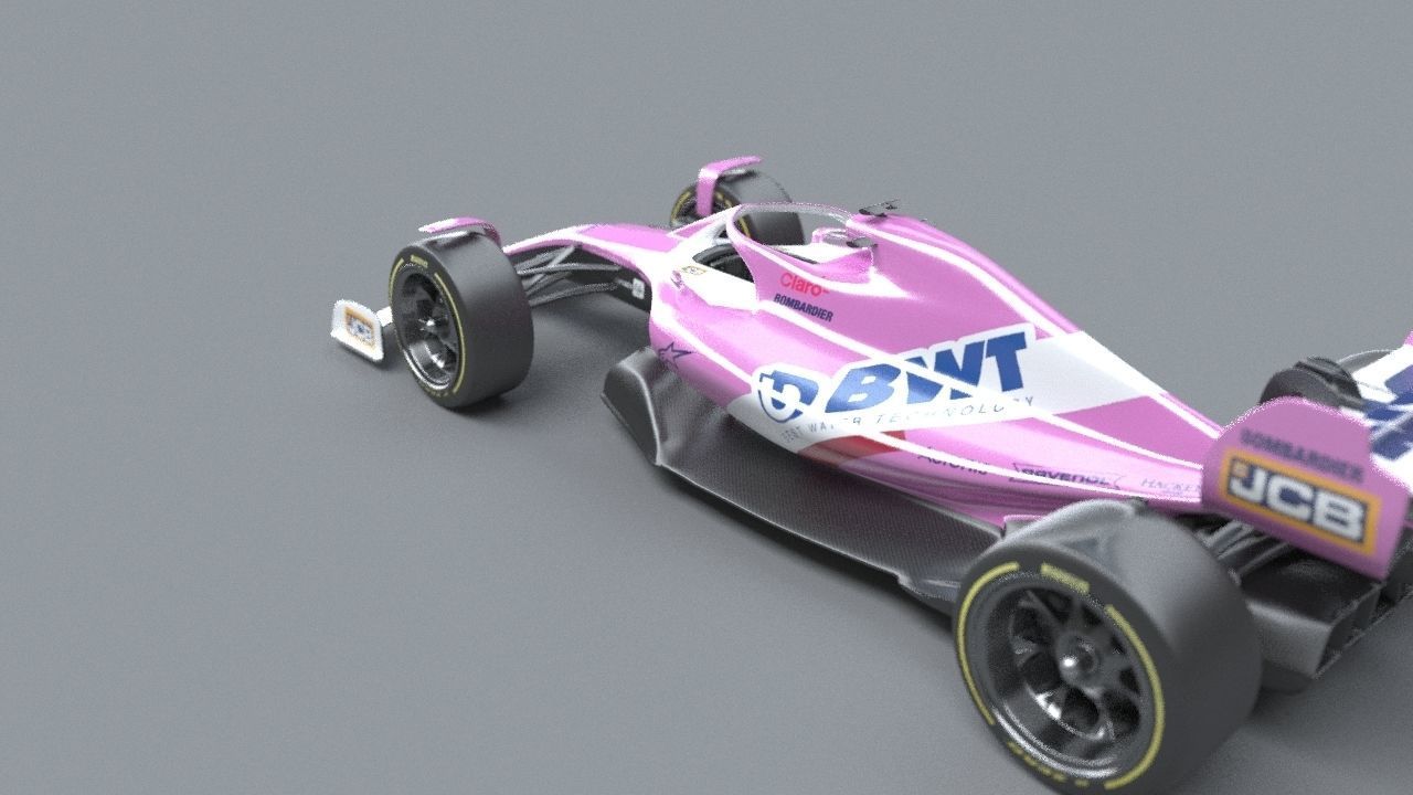 BWT Racing Point Formula One Team concept 2021-2023 Low-poly 3D model_22