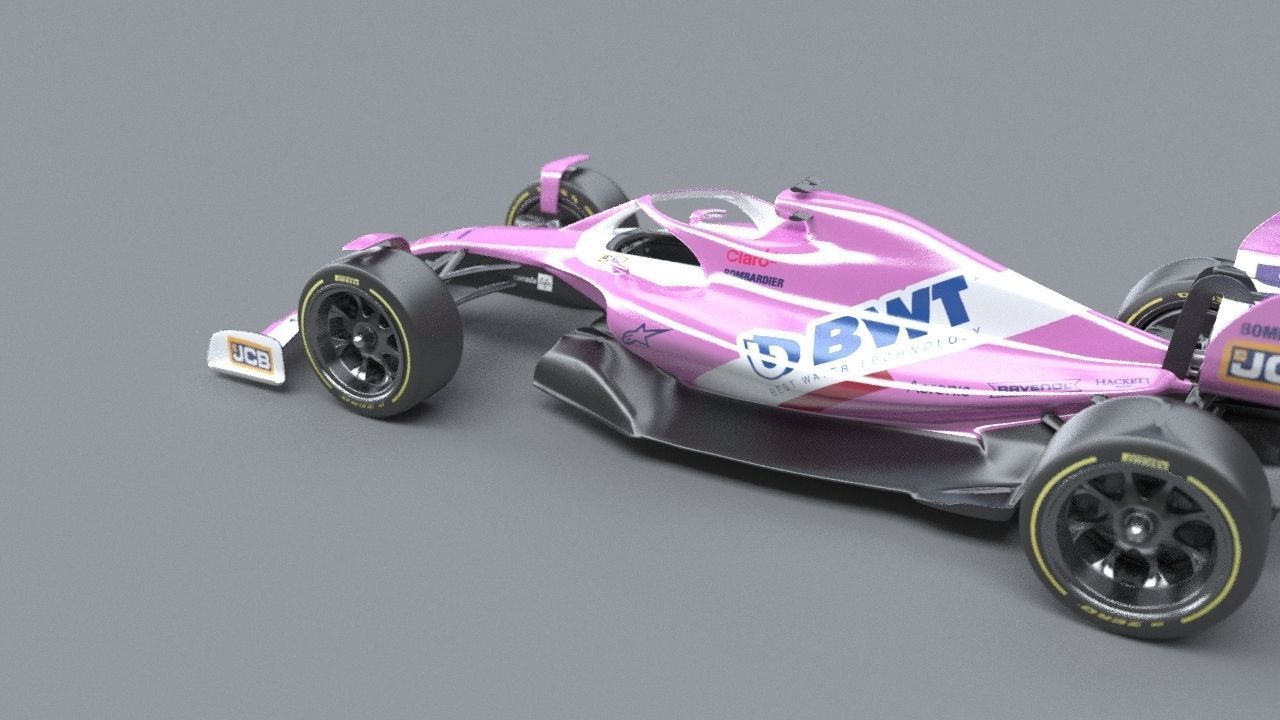 BWT Racing Point Formula One Team concept 2021-2023 Low-poly 3D model_18