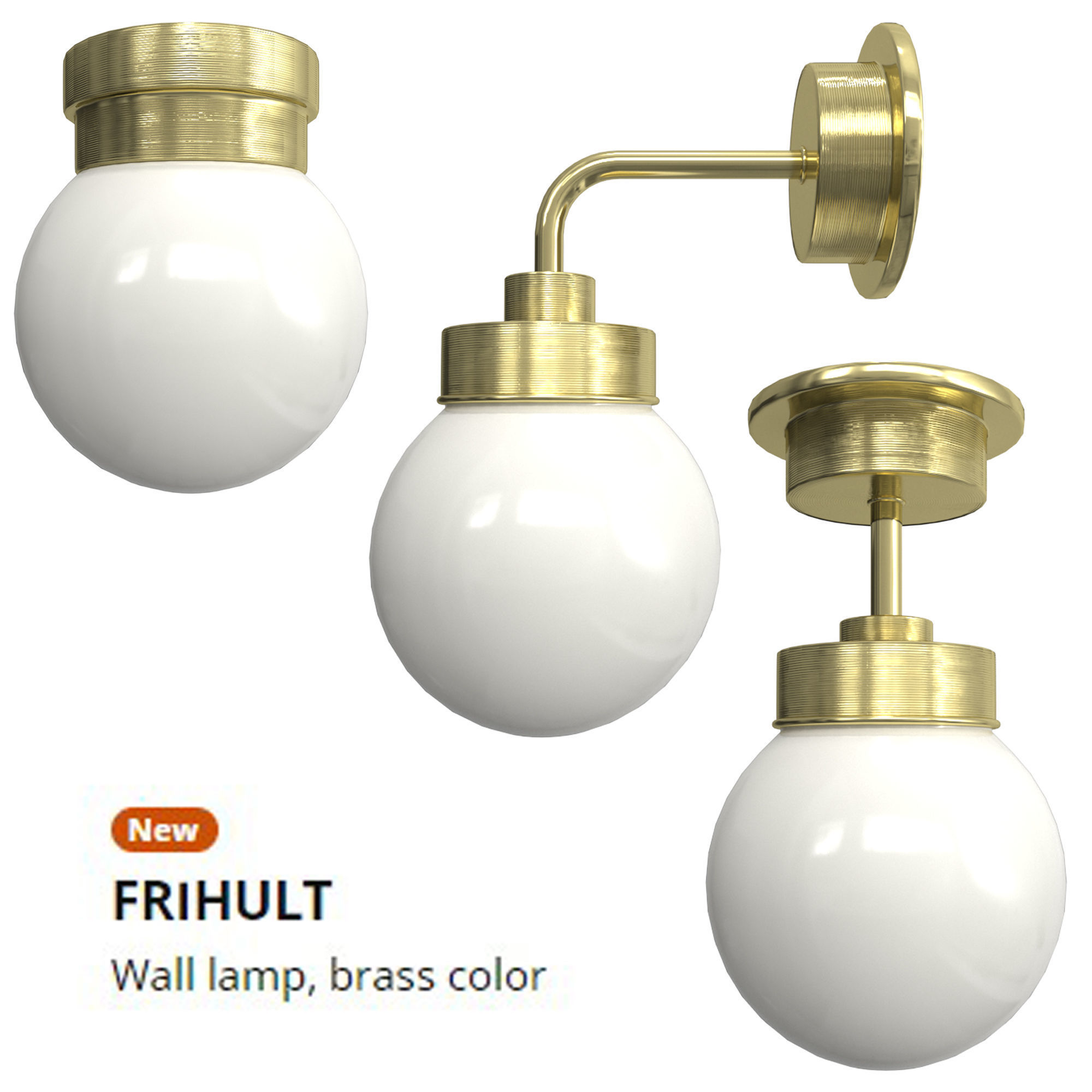 FRIHULT lamp set 3D model_1