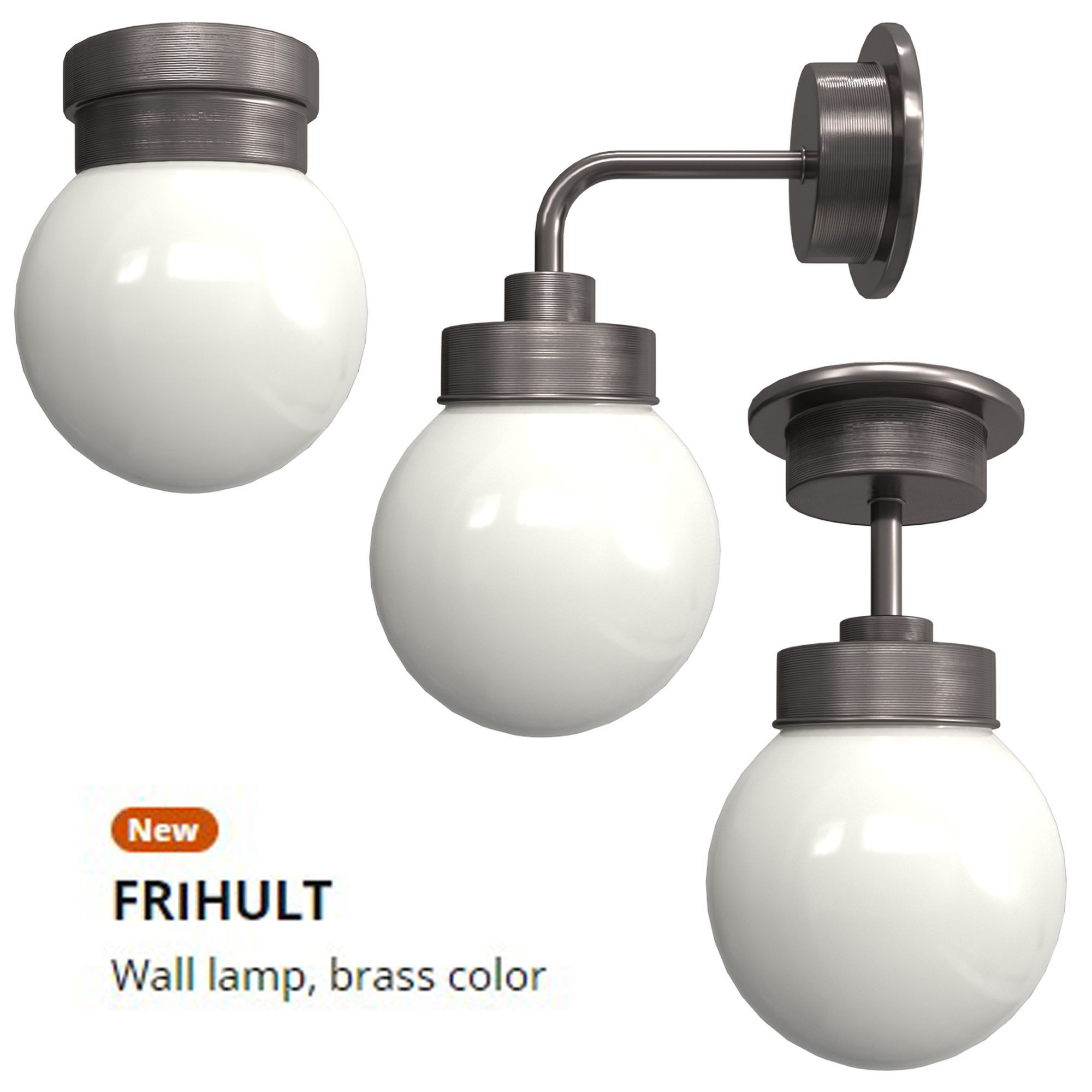 FRIHULT lamp set 3D model_2