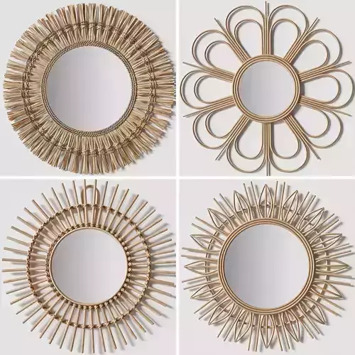 Mirror rattan 3D model