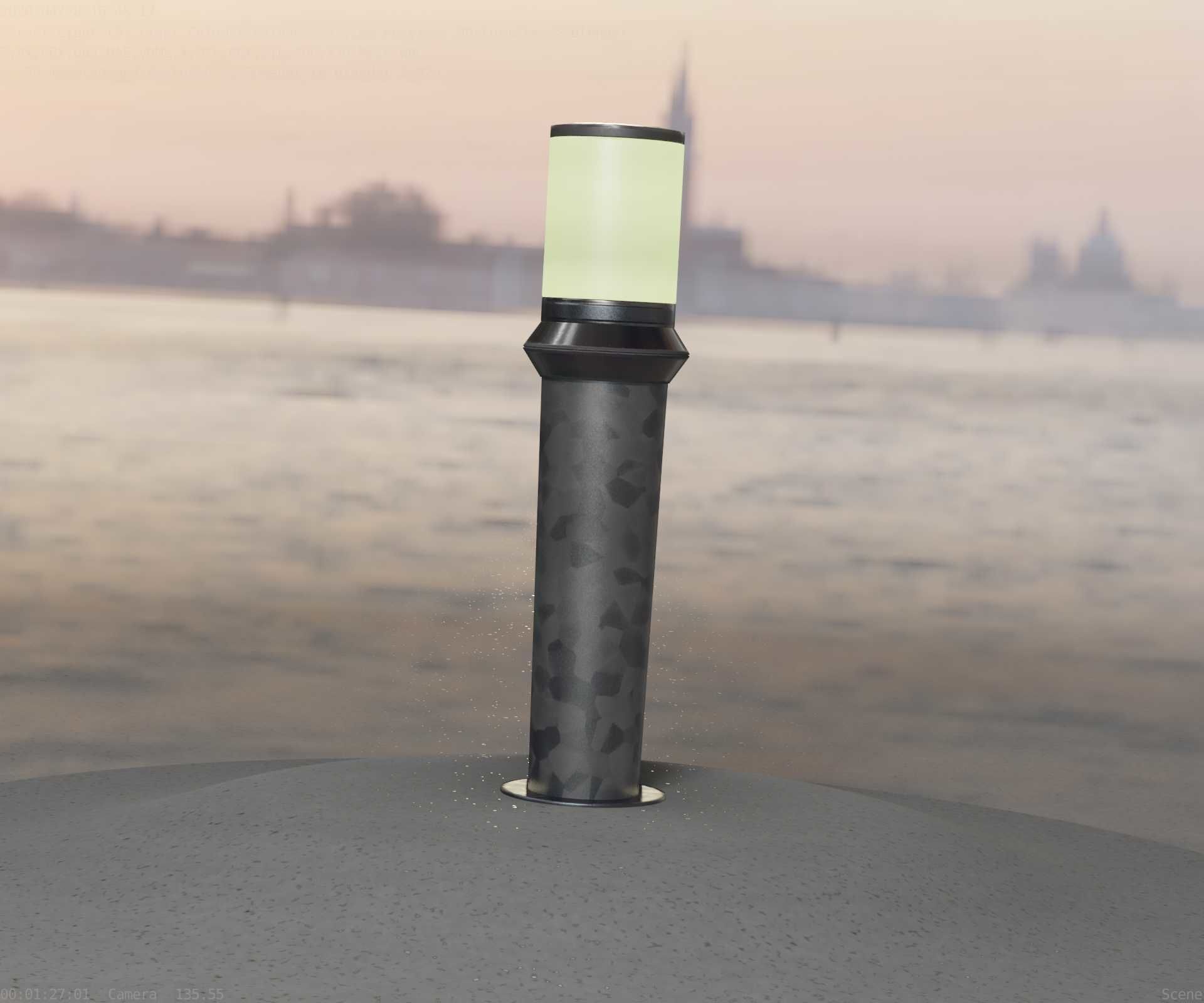 Galvanized Light-Column -21- Street-Light 9 Low-poly 3D model_89