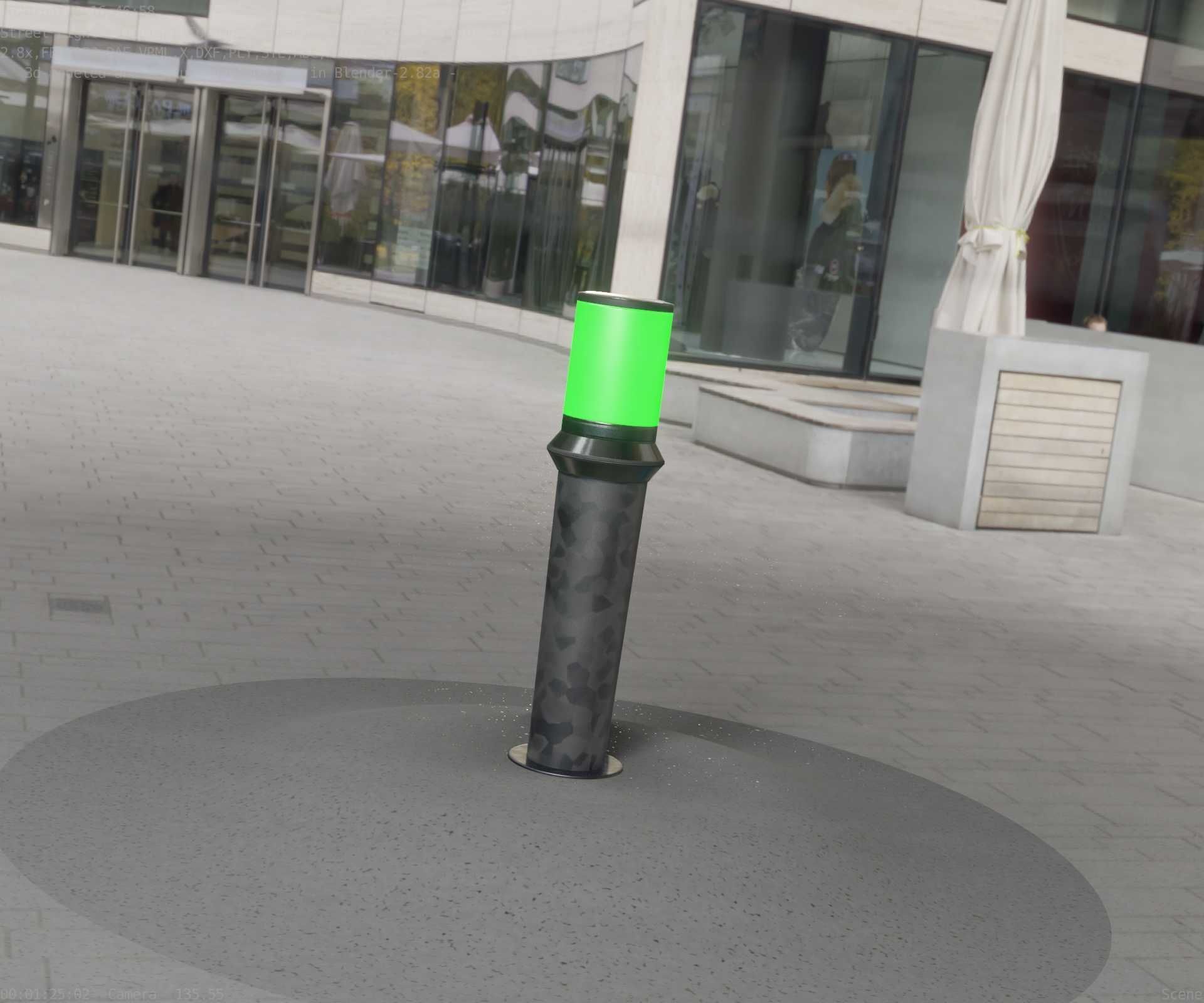 Galvanized Light-Column -21- Street-Light 9 Low-poly 3D model_56