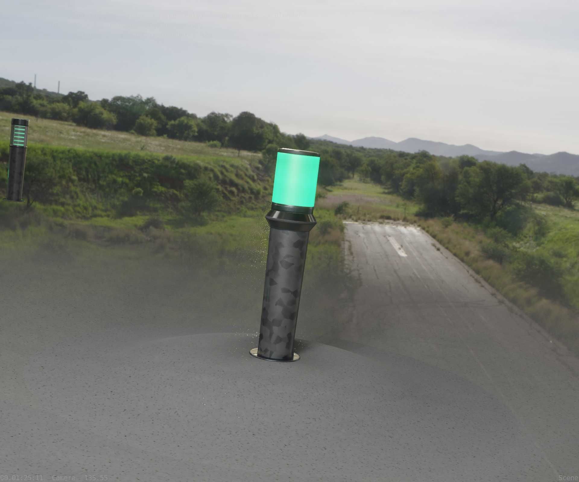 Galvanized Light-Column -21- Street-Light 9 Low-poly 3D model_65