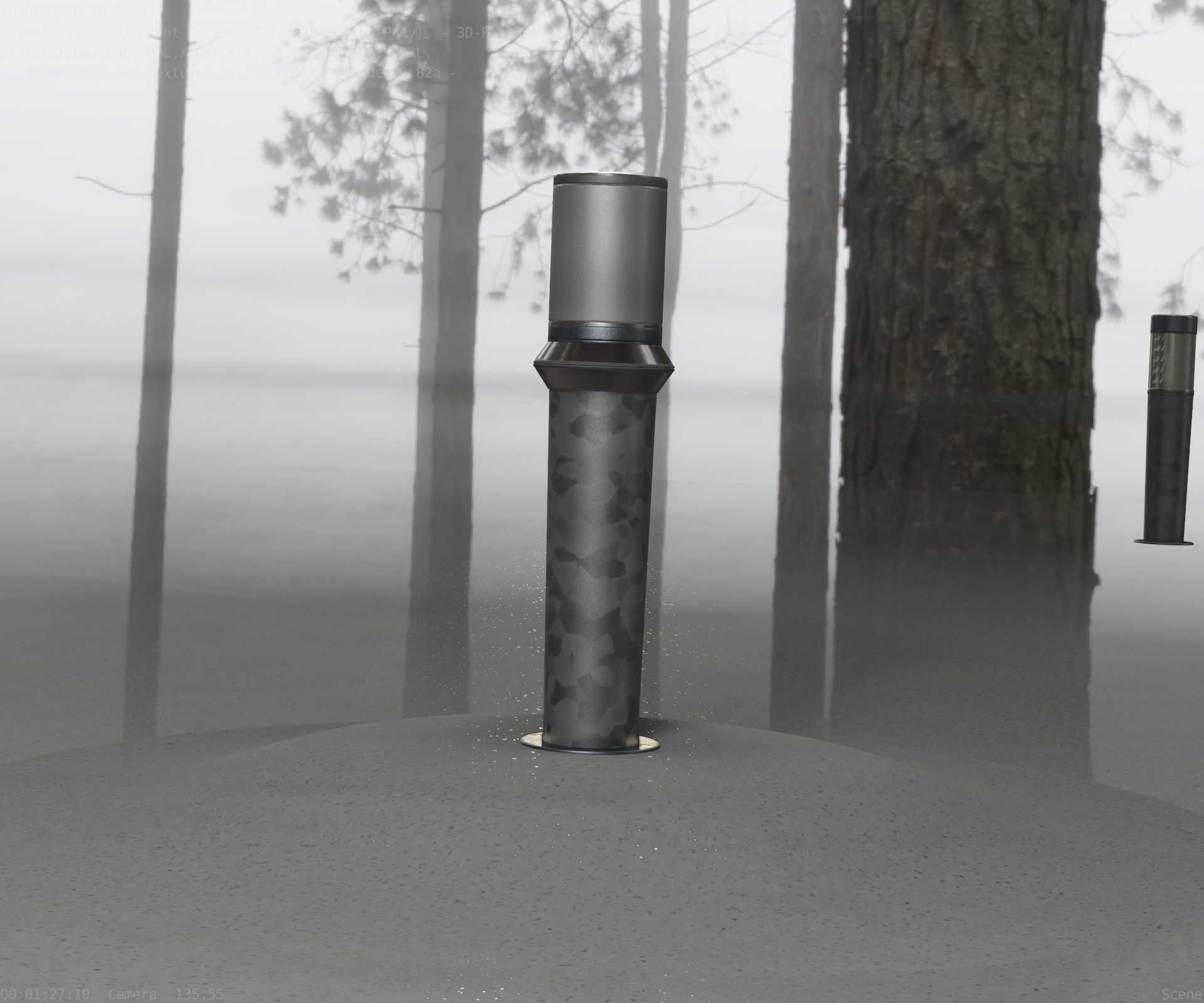 Galvanized Light-Column -21- Street-Light 9 Low-poly 3D model_98