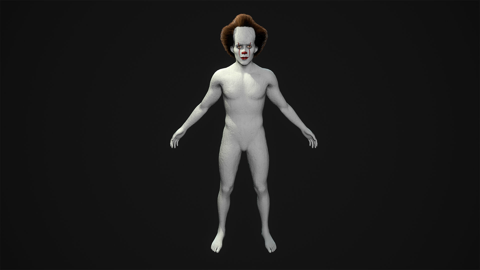 Low Poly Clown 3D Model Low-poly 3D model_11