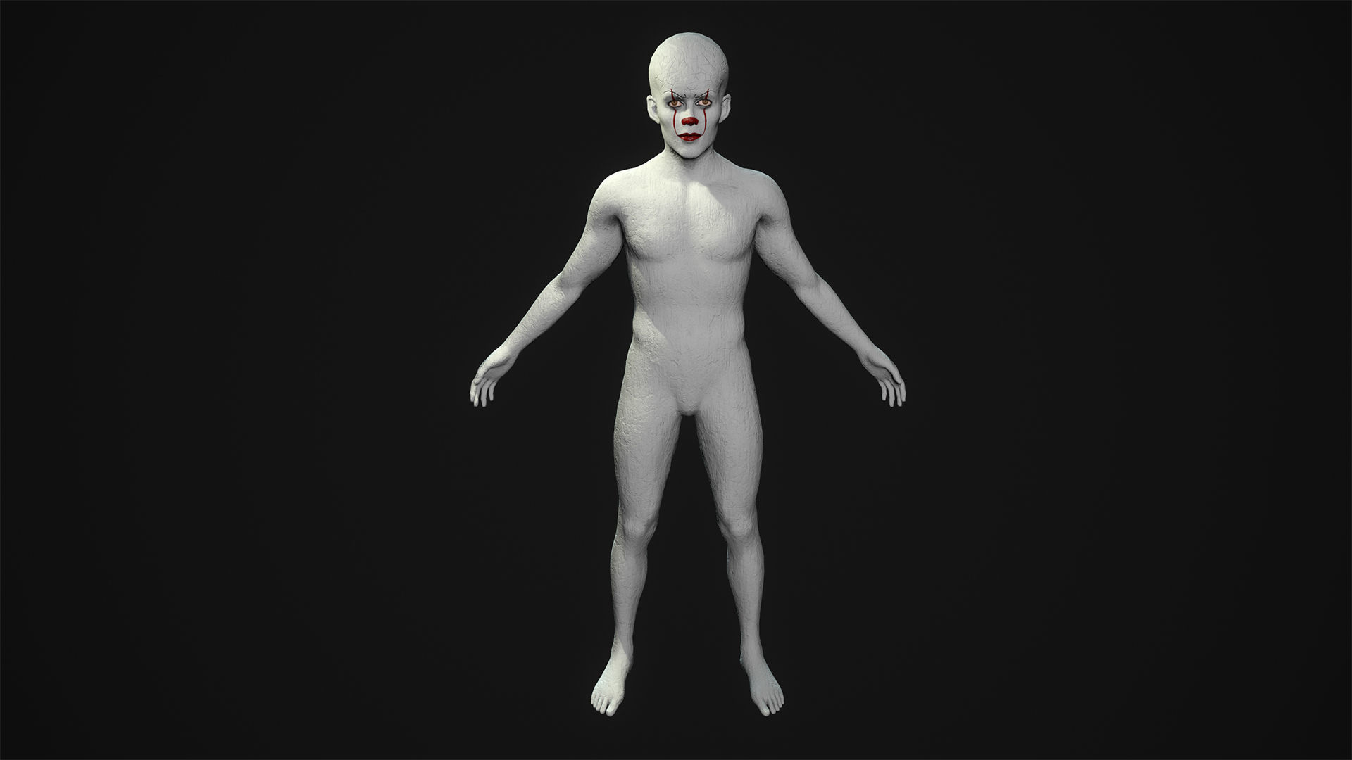 Low Poly Clown 3D Model Low-poly 3D model_10