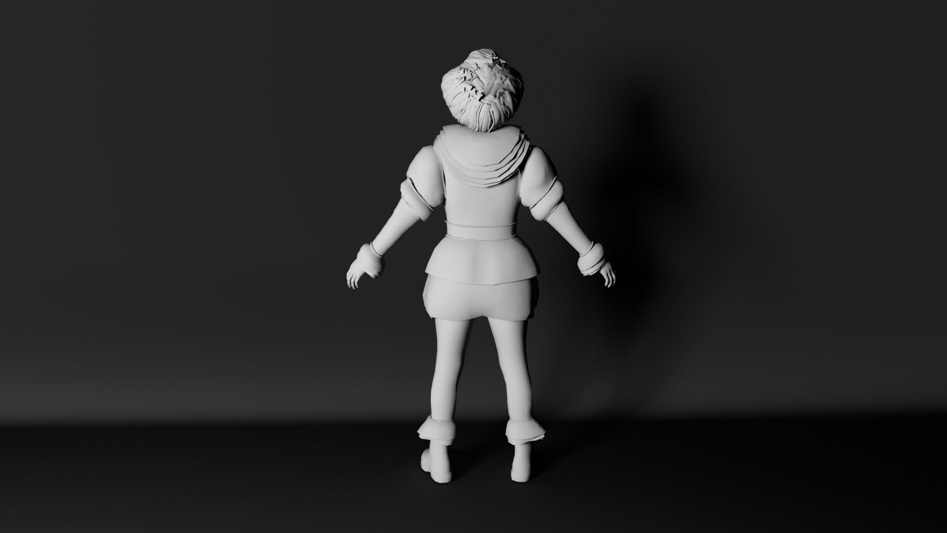 Low Poly Clown 3D Model Low-poly 3D model_13
