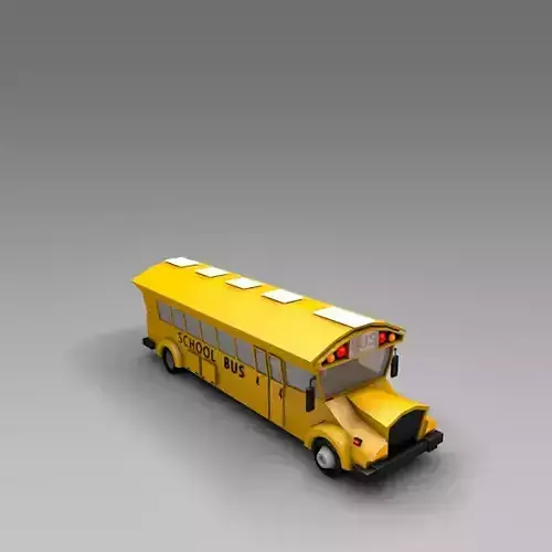 Low Poly School Bus