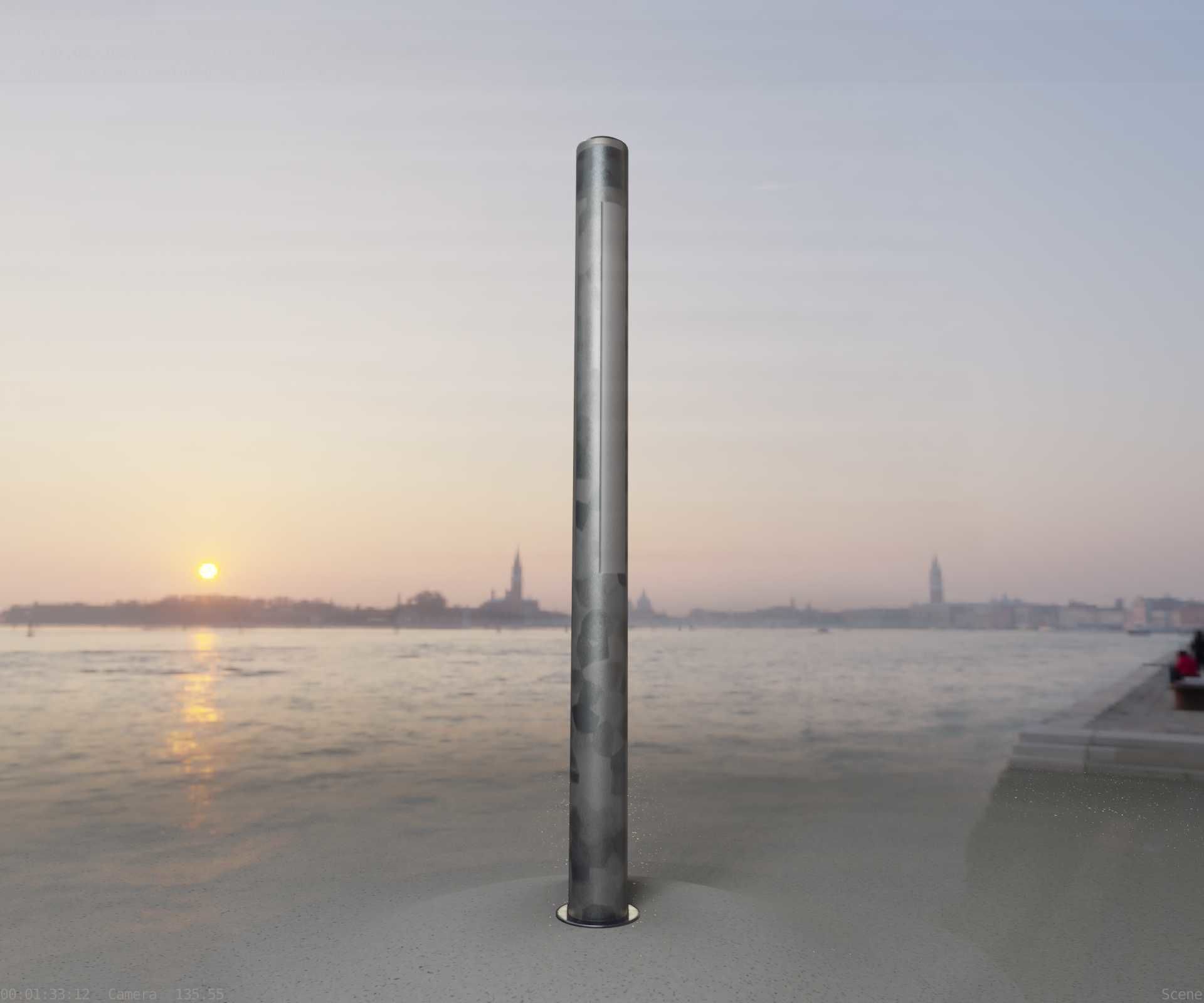 Galvanized Light-Column -23- Street-Light 9 Low-poly 3D model_55