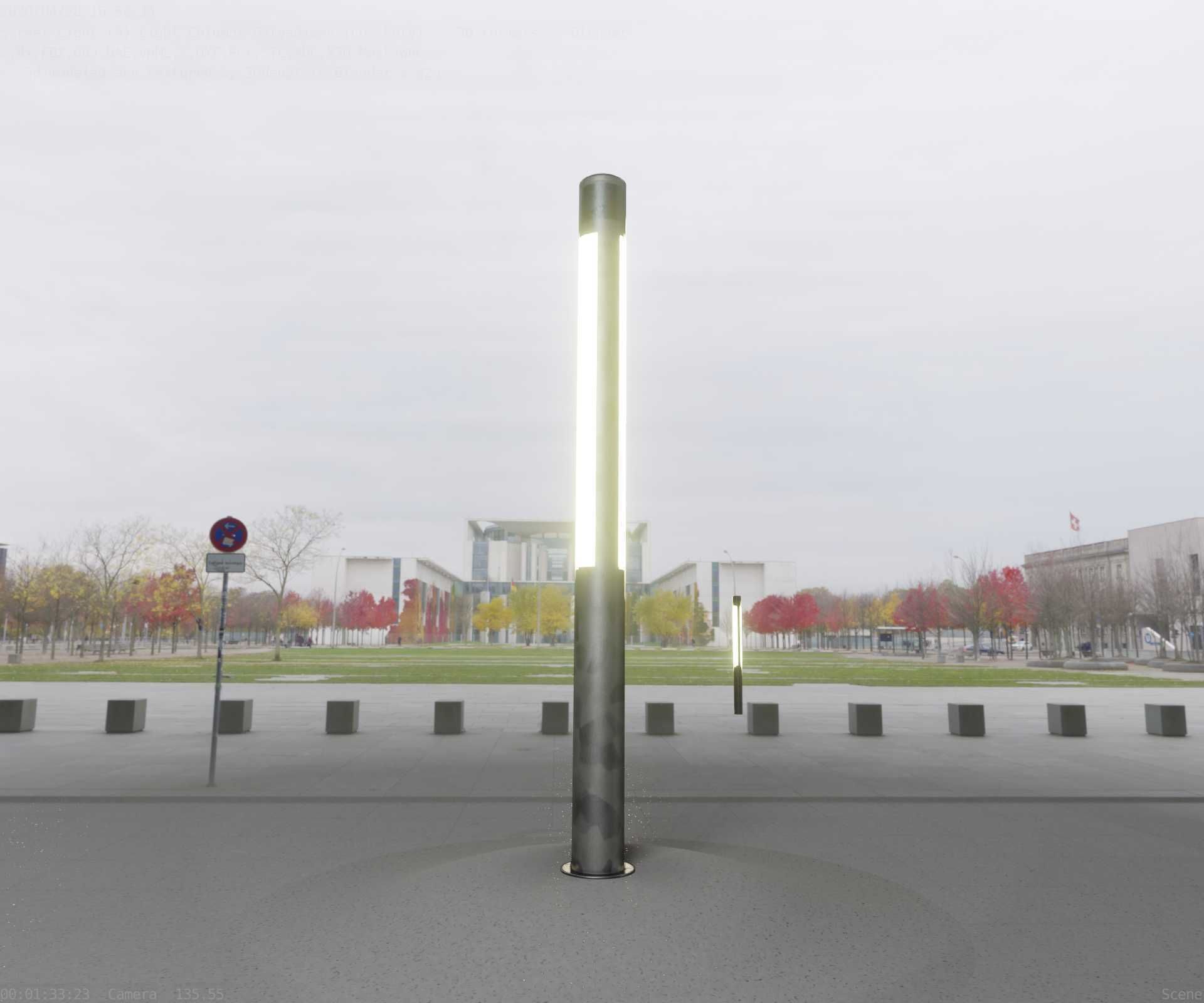 Galvanized Light-Column -23- Street-Light 9 Low-poly 3D model_65