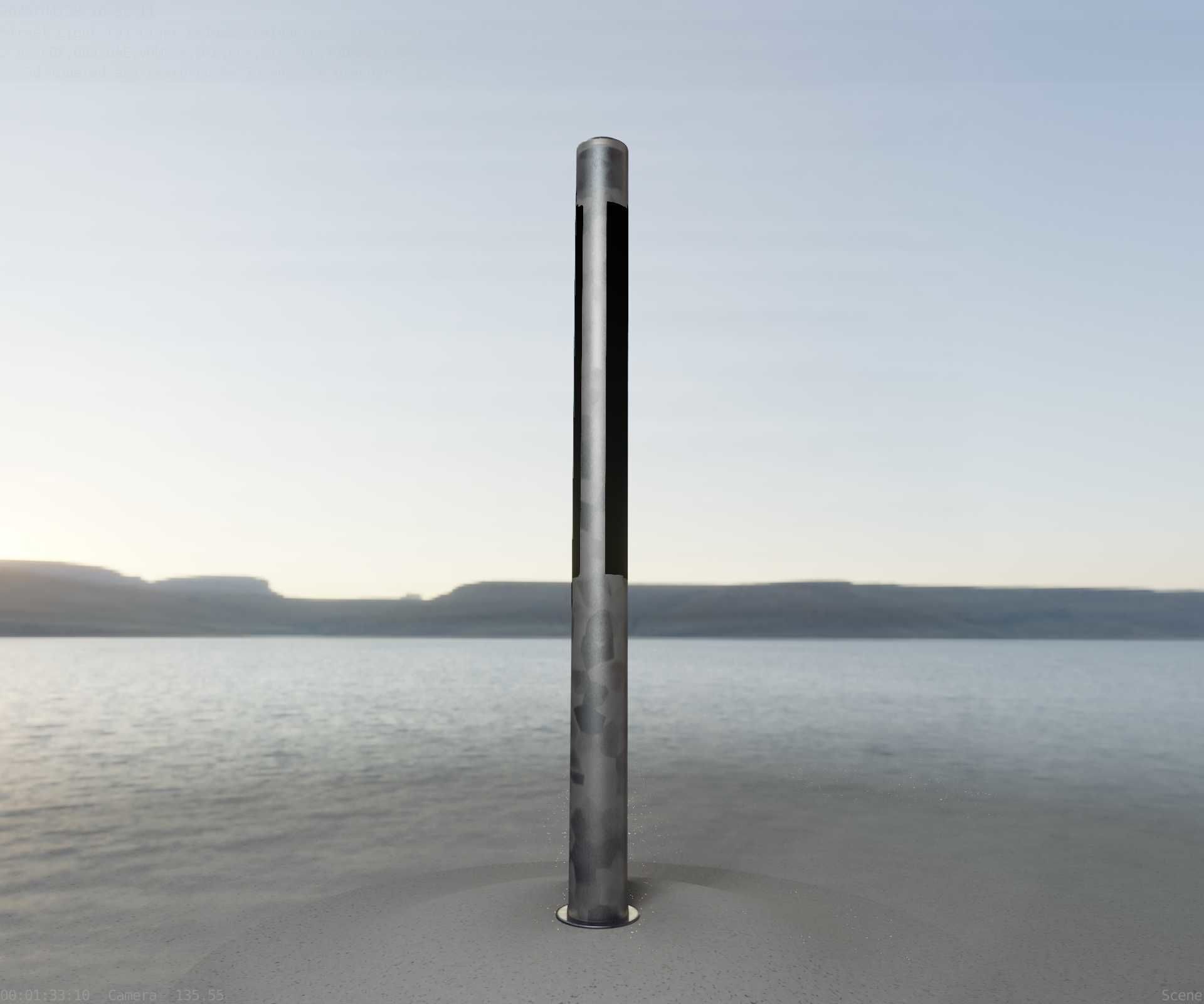 Galvanized Light-Column -23- Street-Light 9 Low-poly 3D model_53