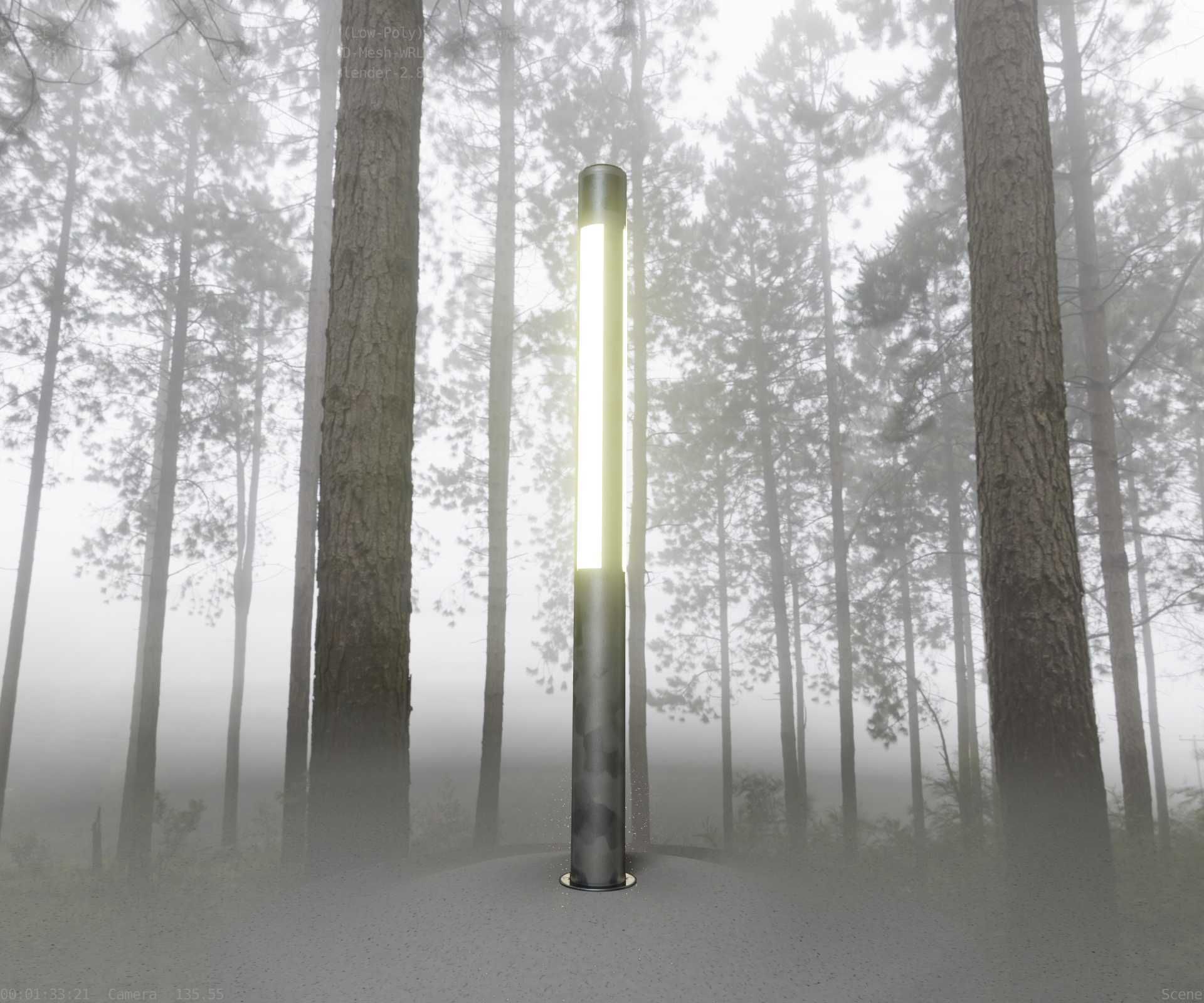 Galvanized Light-Column -23- Street-Light 9 Low-poly 3D model_63