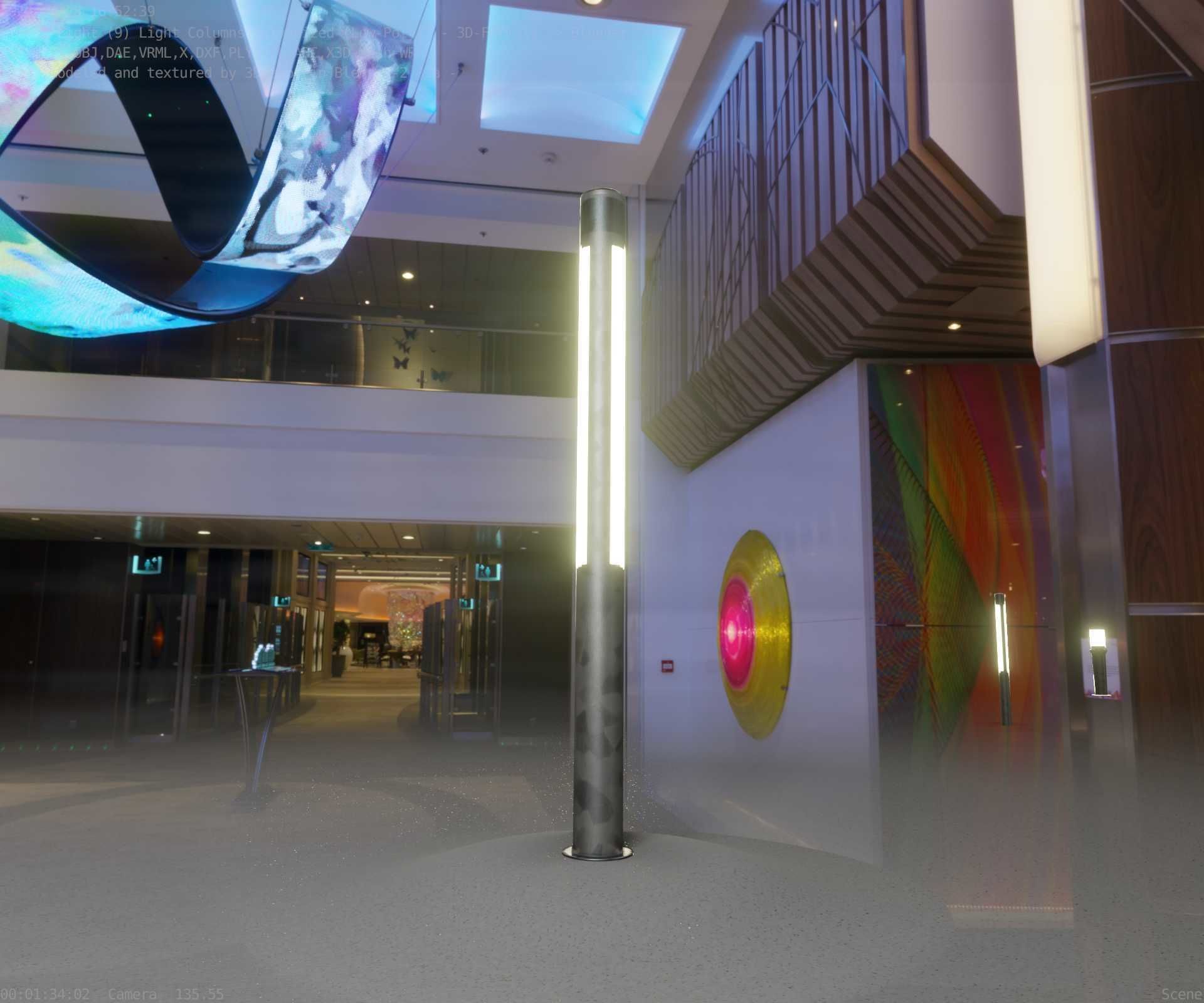 Galvanized Light-Column -23- Street-Light 9 Low-poly 3D model_68