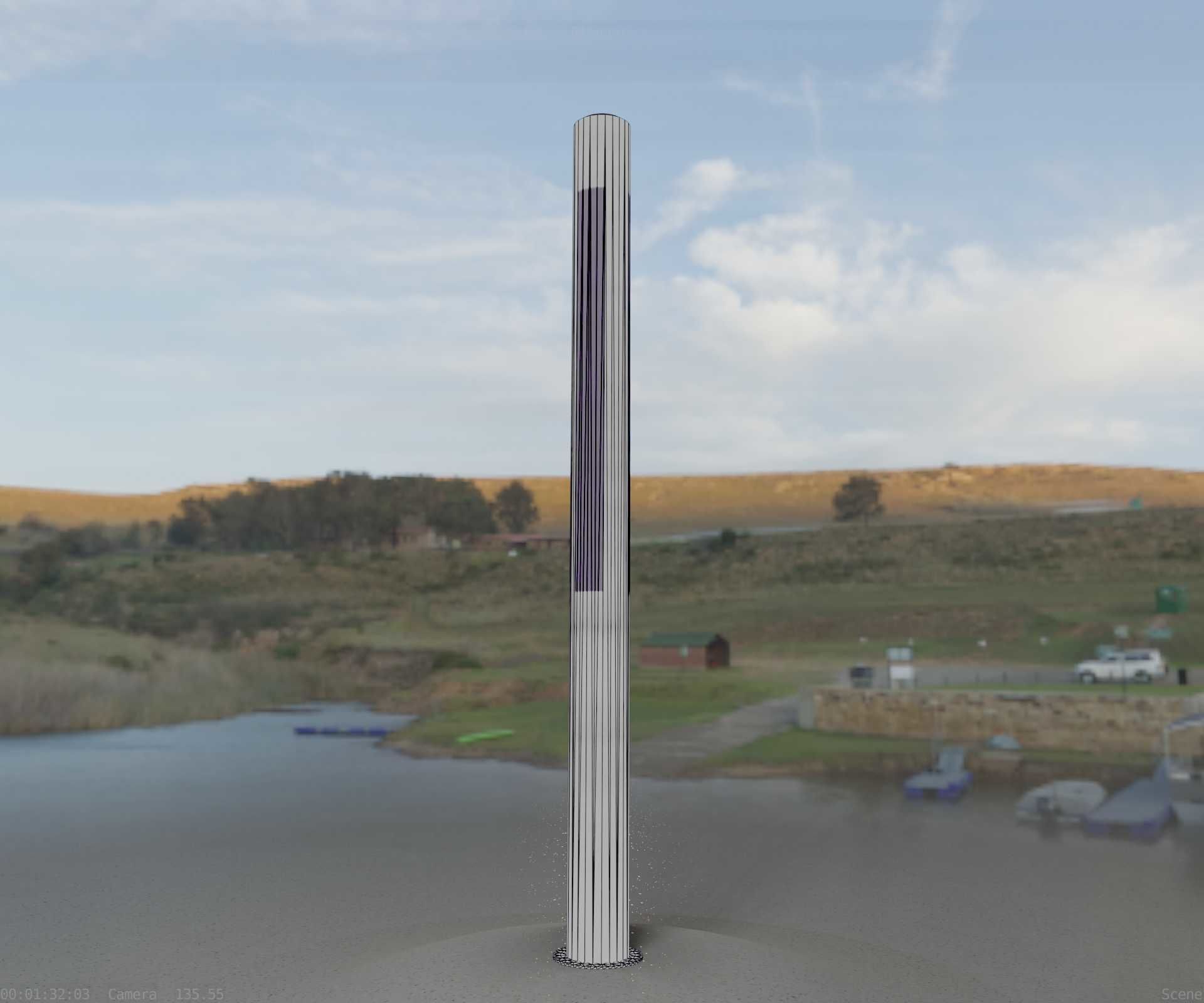 Galvanized Light-Column -23- Street-Light 9 Low-poly 3D model_22