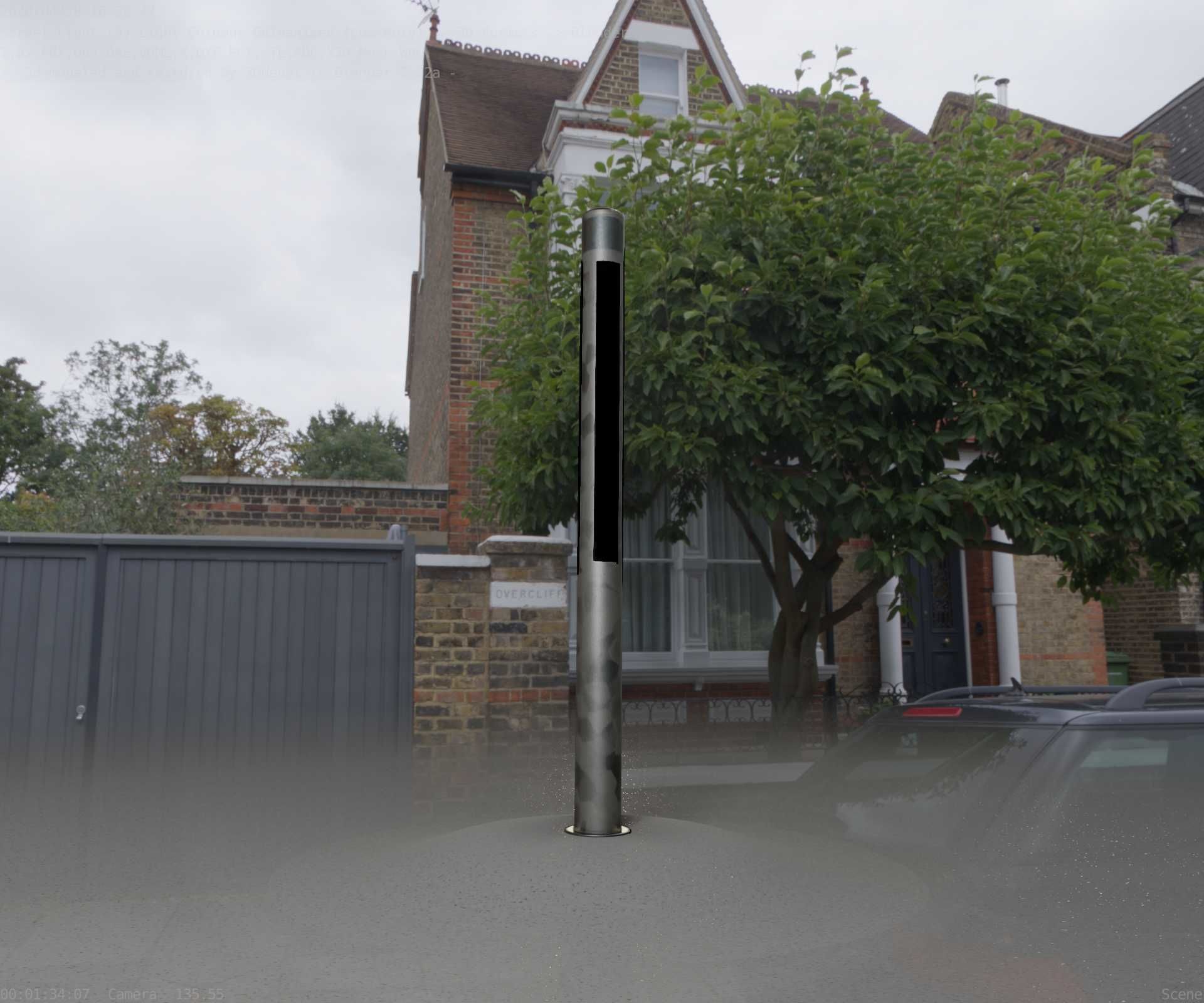 Galvanized Light-Column -23- Street-Light 9 Low-poly 3D model_72