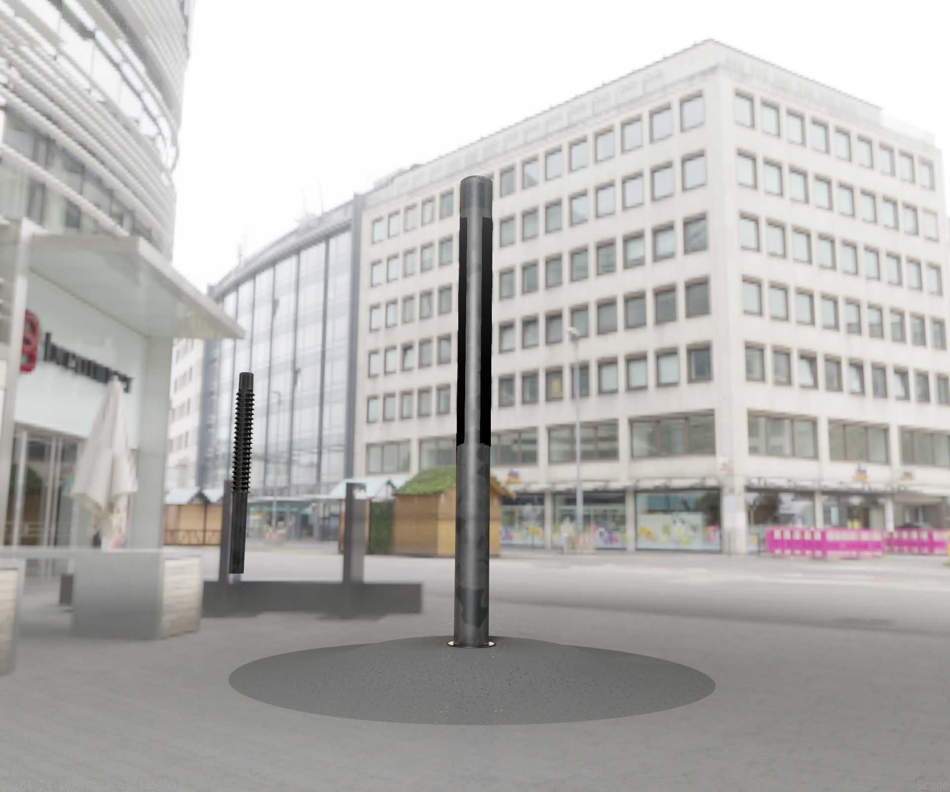 Galvanized Light-Column -23- Street-Light 9 Low-poly 3D model_81