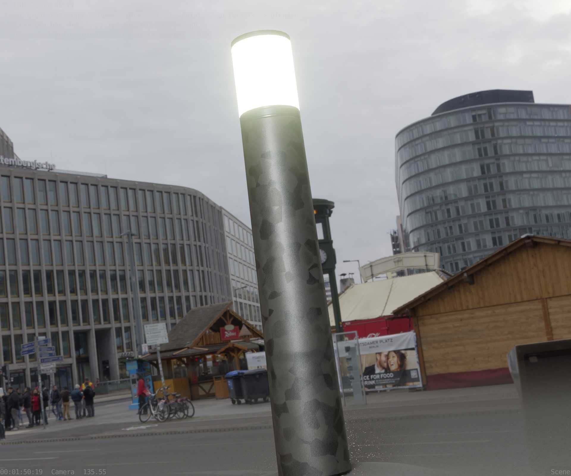 Galvanized Light-Column -27- Street-Light 9 Low-poly 3D model_96