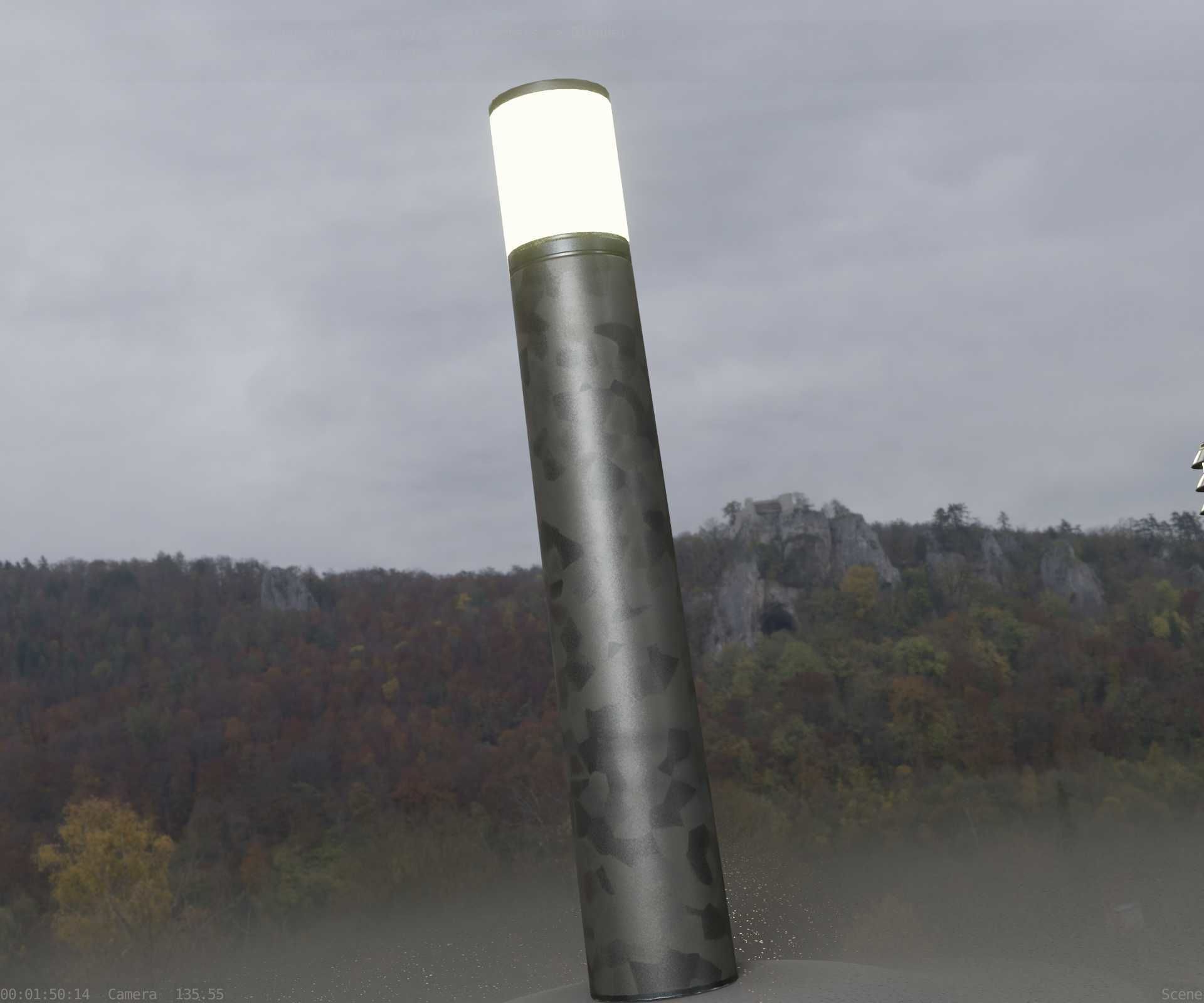 Galvanized Light-Column -27- Street-Light 9 Low-poly 3D model_20