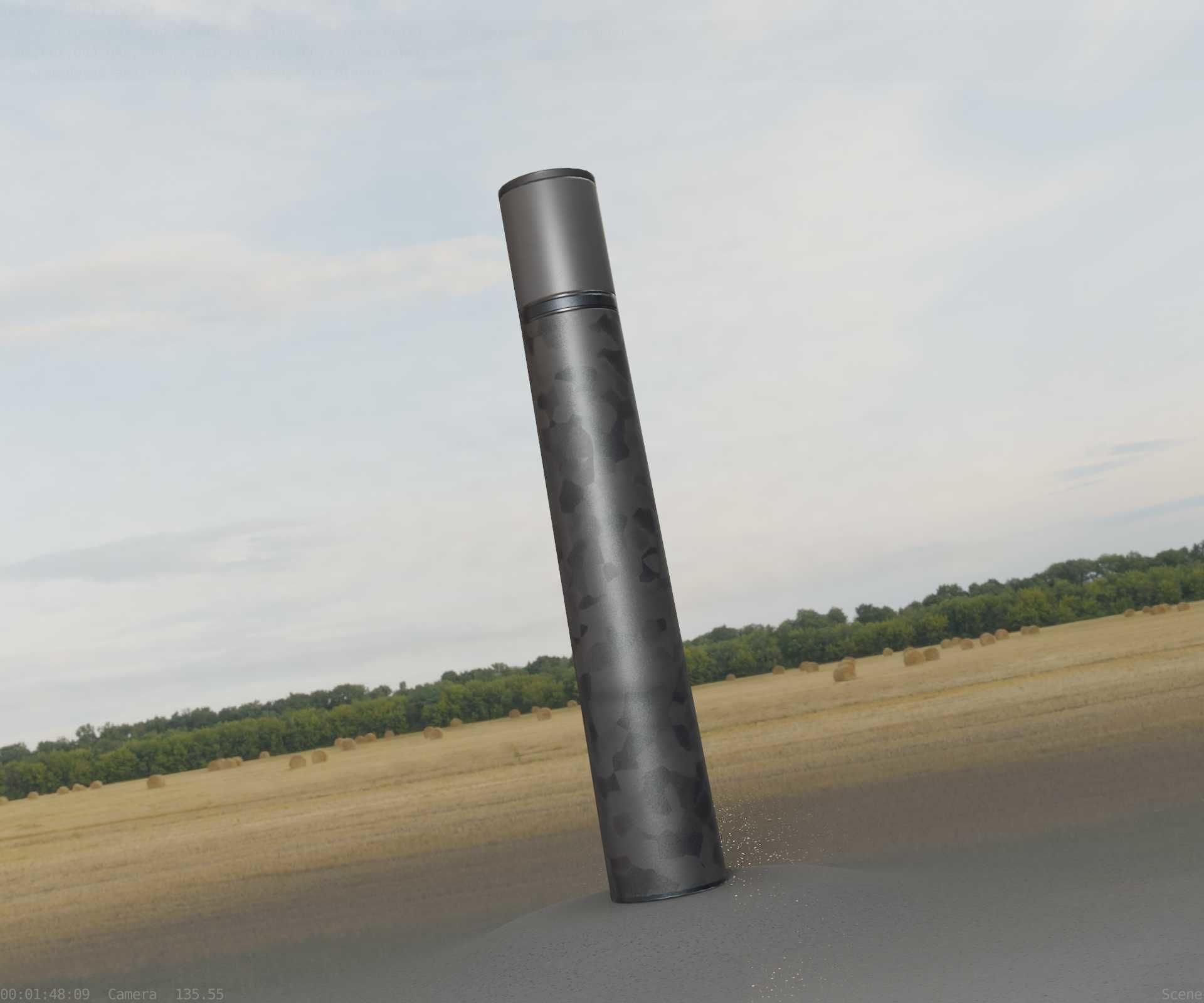 Galvanized Light-Column -27- Street-Light 9 Low-poly 3D model_14