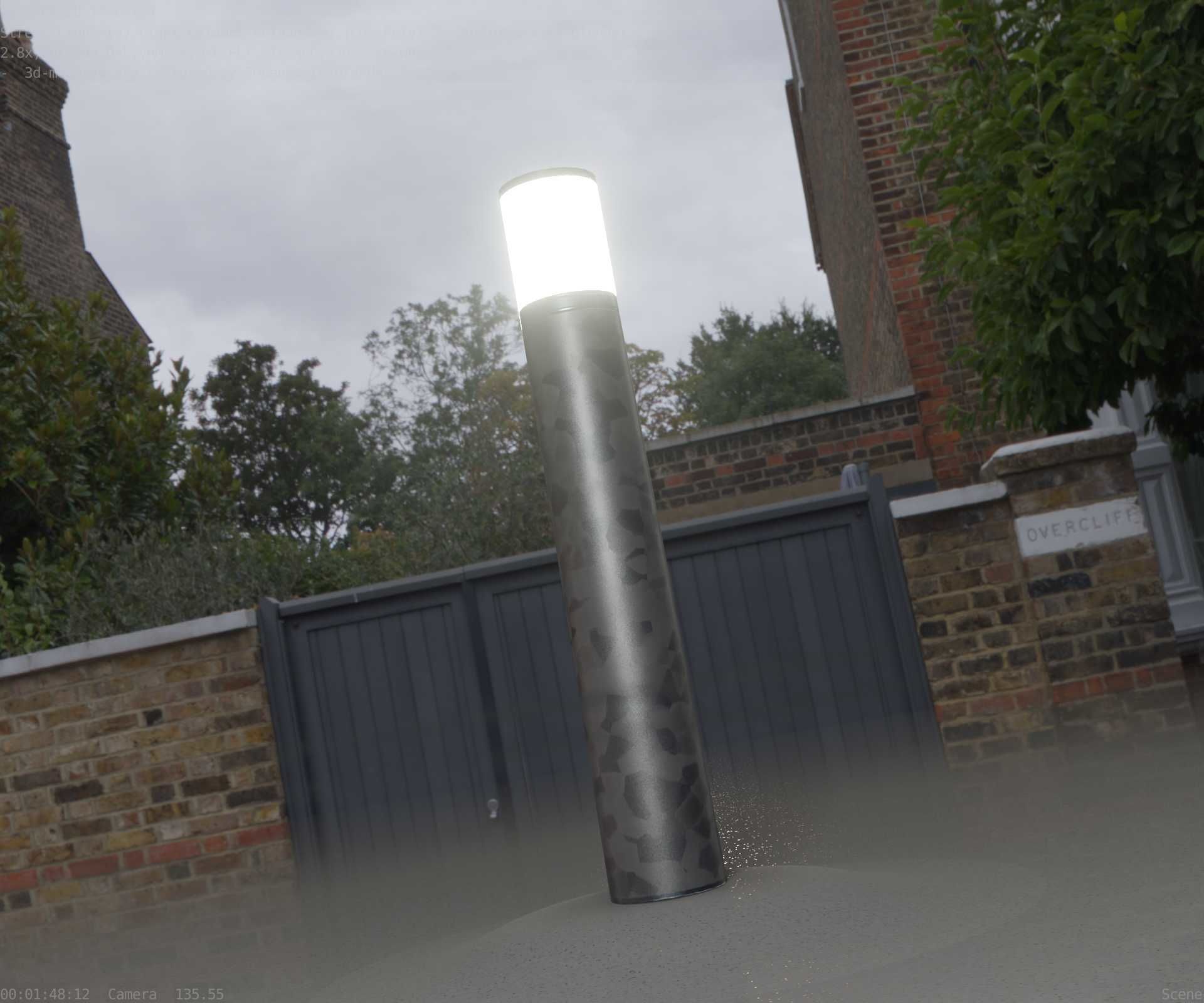 Galvanized Light-Column -27- Street-Light 9 Low-poly 3D model_95