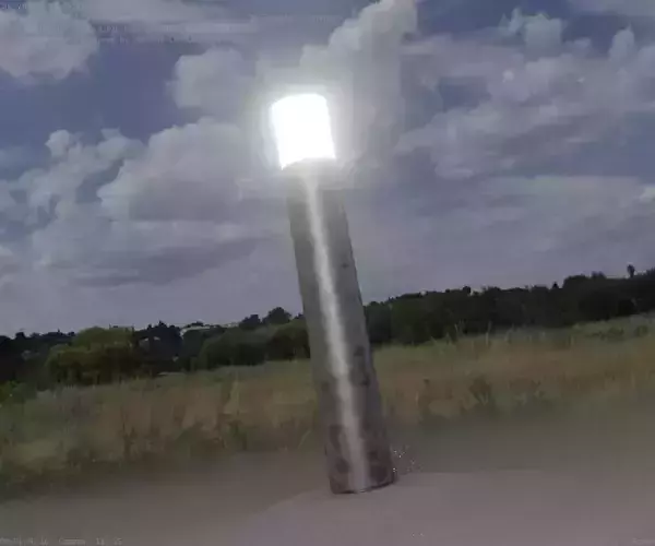 Galvanized Light-Column -27- Street-Light 9 Low-poly 3D model