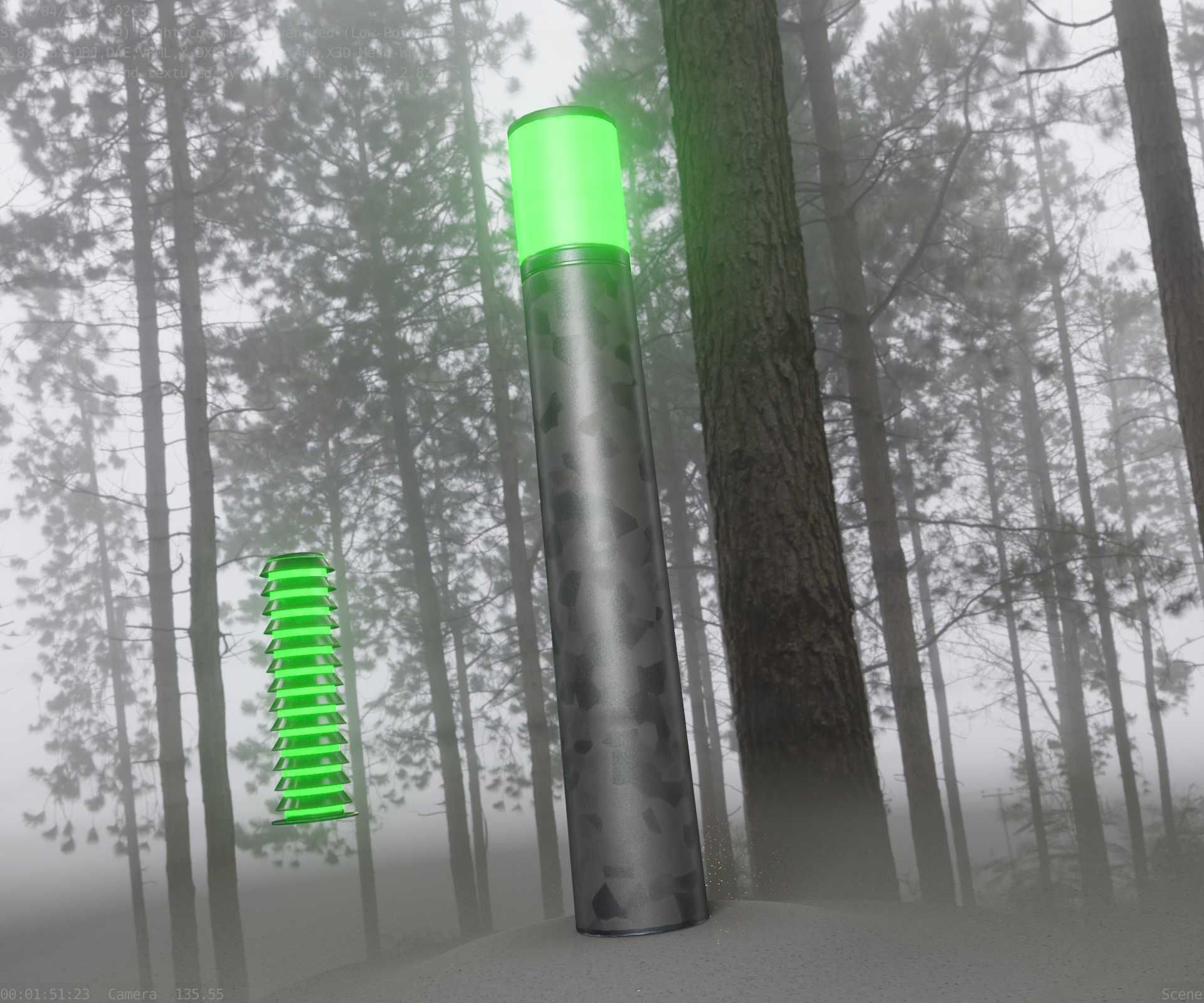 Galvanized Light-Column -27- Street-Light 9 Low-poly 3D model_50