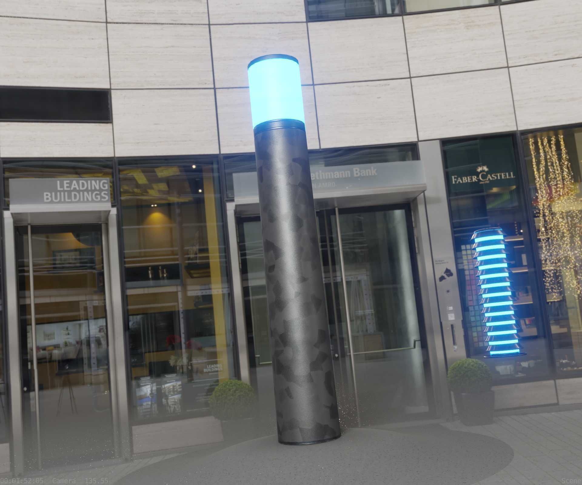 Galvanized Light-Column -27- Street-Light 9 Low-poly 3D model_72