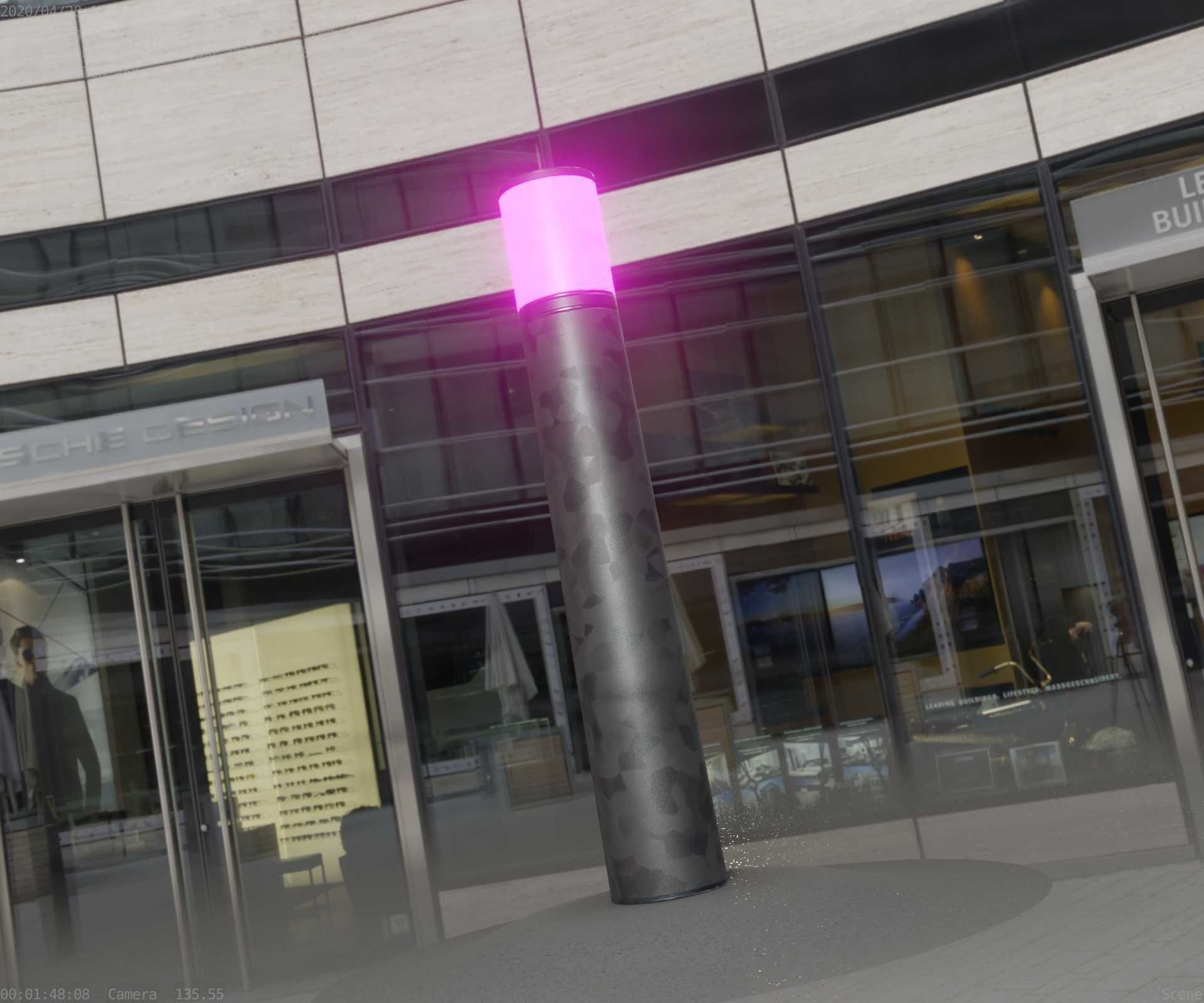 Galvanized Light-Column -27- Street-Light 9 Low-poly 3D model_91