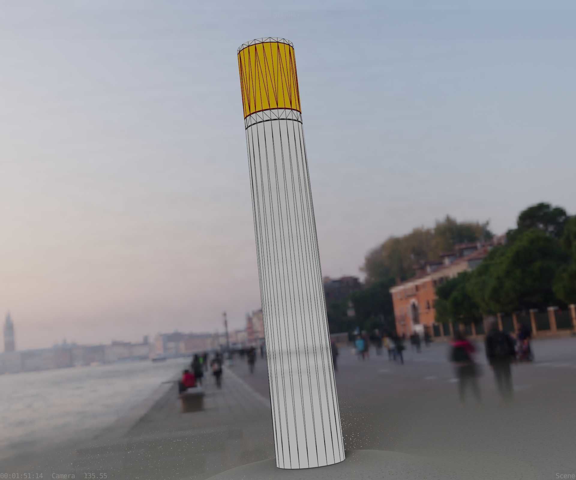 Galvanized Light-Column -27- Street-Light 9 Low-poly 3D model_59