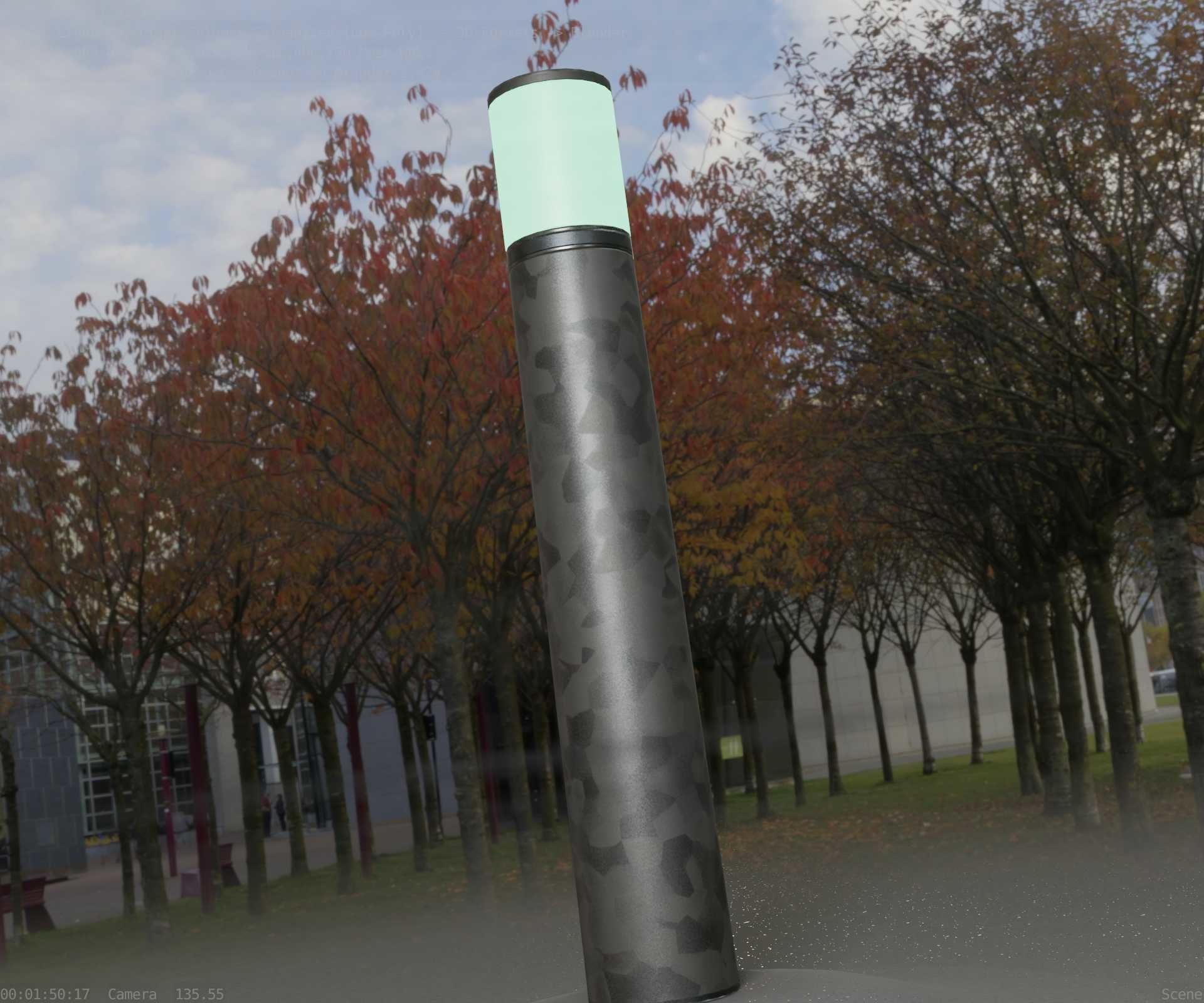 Galvanized Light-Column -27- Street-Light 9 Low-poly 3D model_24