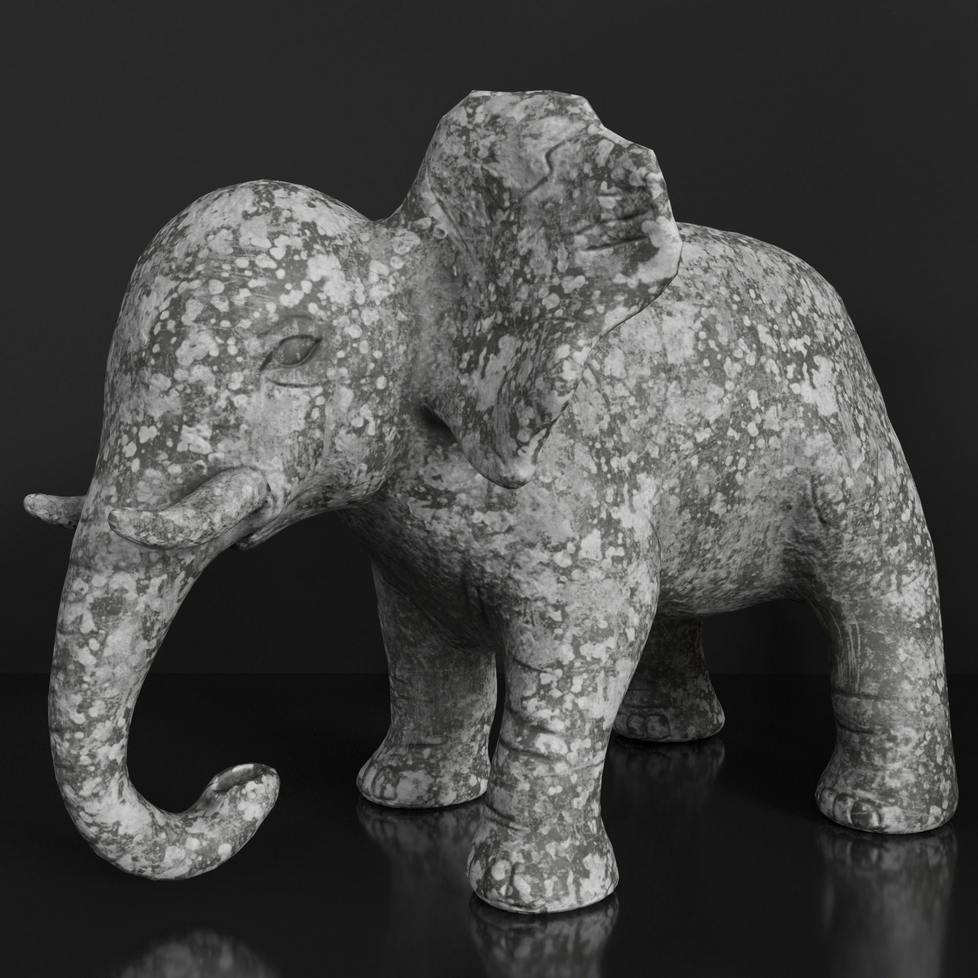 Decor set wicker basket with candles and candlesticks 3D model_4