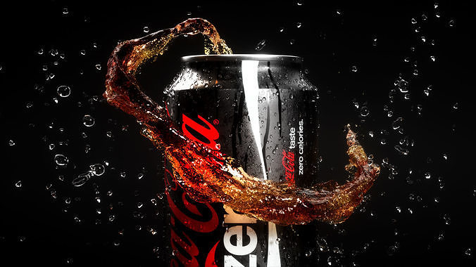 Soda Splash Animated 3D model 2
