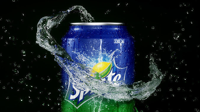 Soda Splash Animated 3D model 5