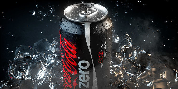 Soda Splash Animated 3D model 3