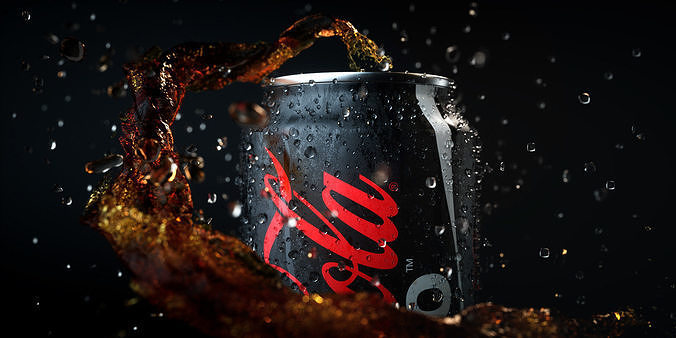 Soda Splash Animated 3D model 6