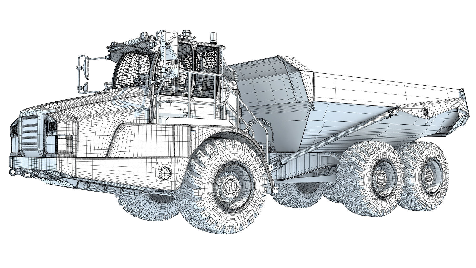 Articulated Truck 3D model_14