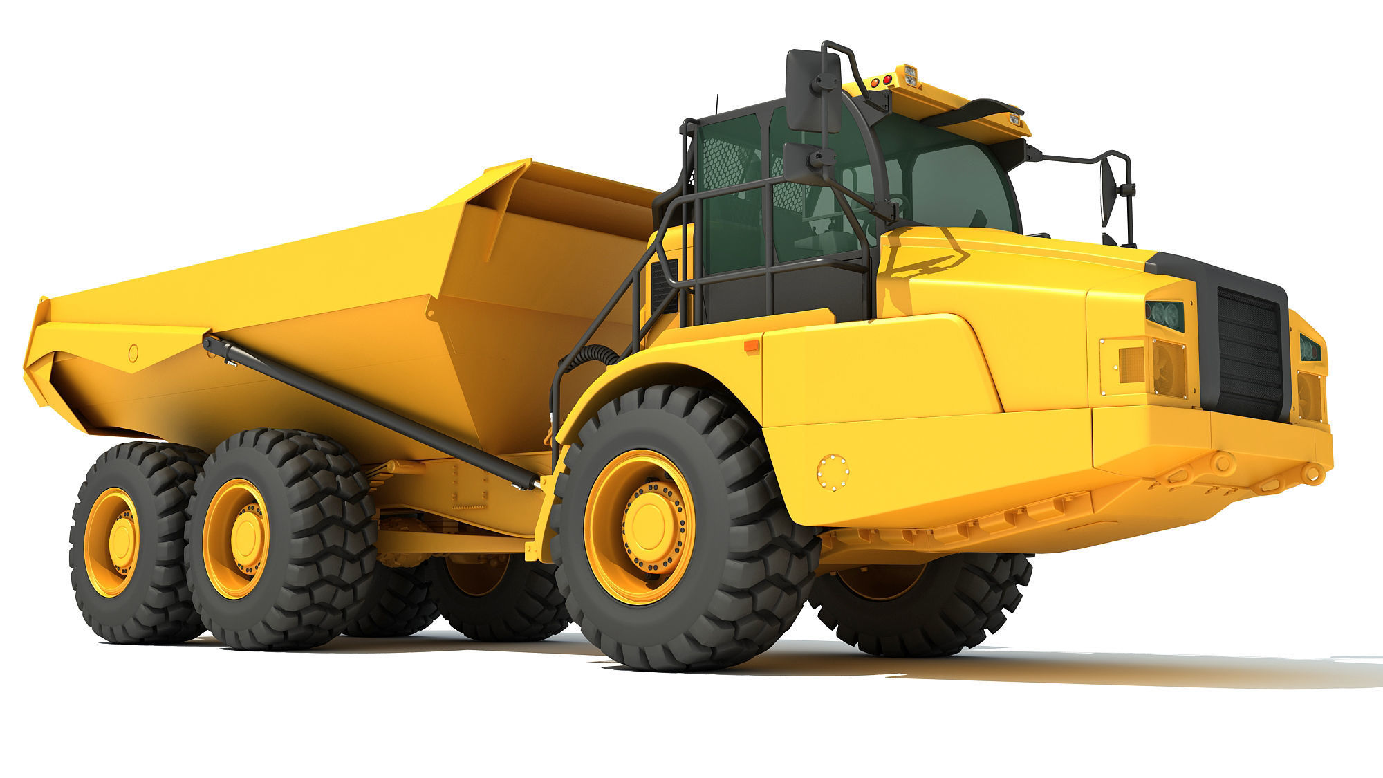 Articulated Truck 3D model_7