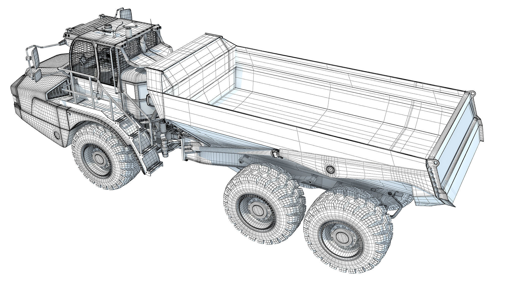 Articulated Truck 3D model_15