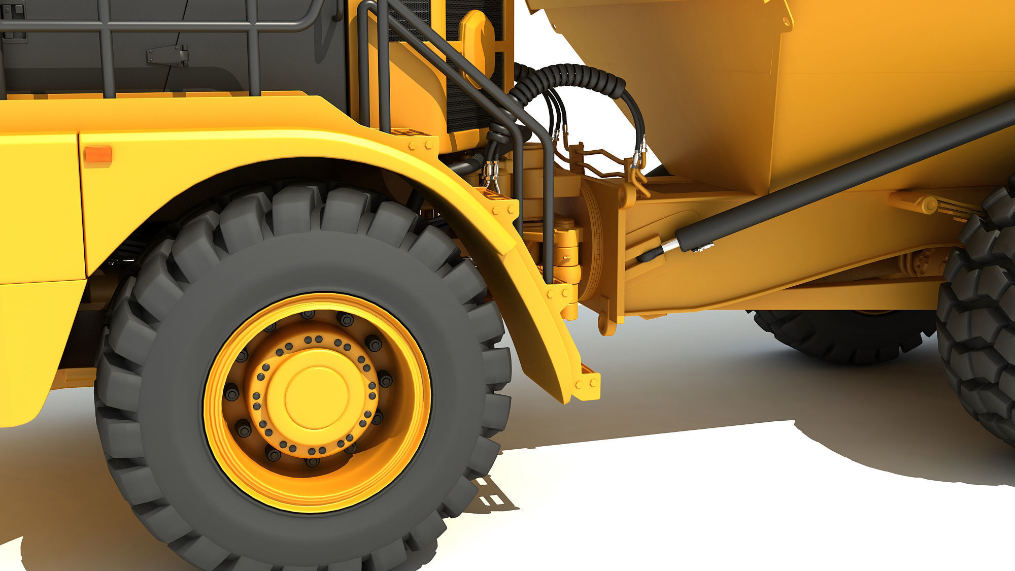 Articulated Truck 3D model_11