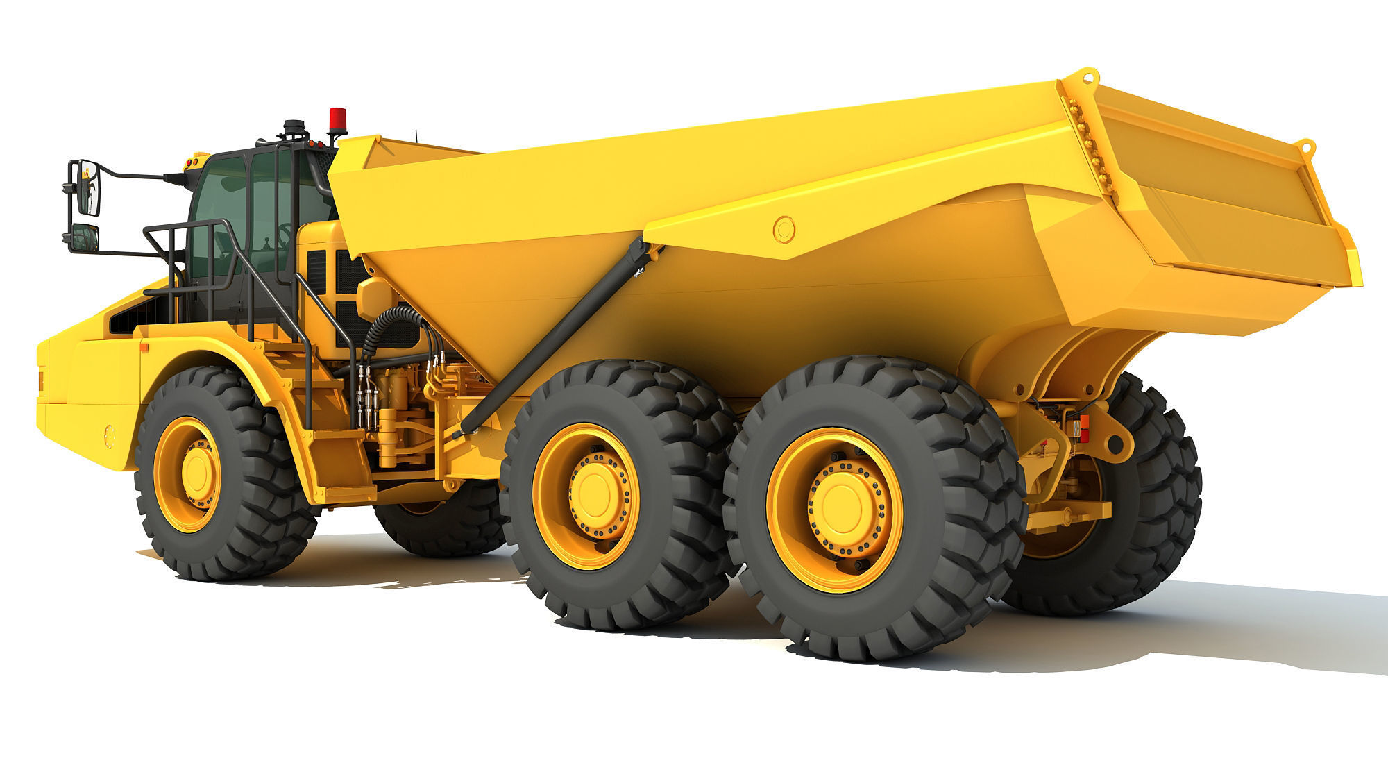 Articulated Truck 3D model_2
